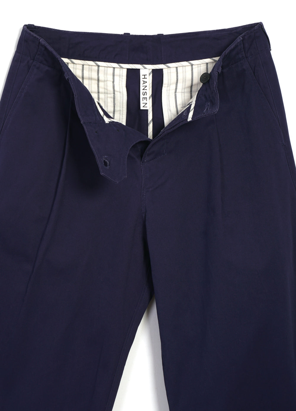 BOBBY 31-56-3 | Wide Pleated Everyday Trousers | Marine