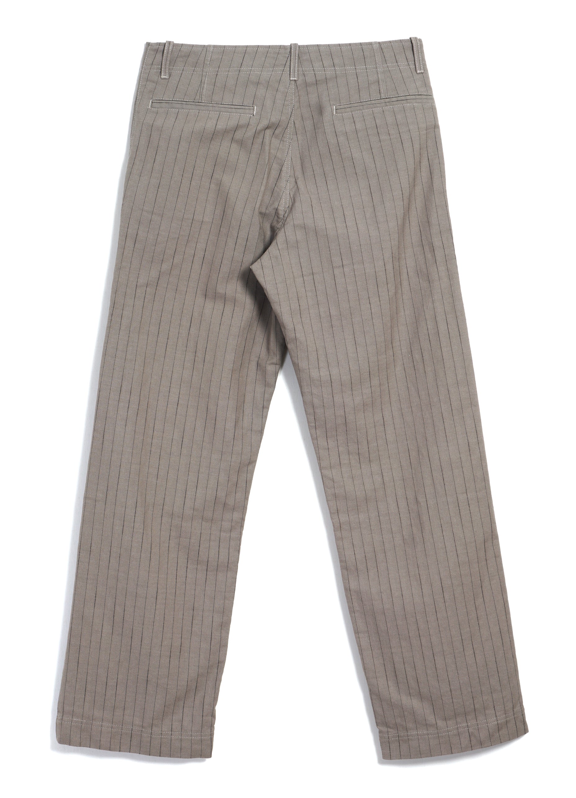 KELD 31-57-5 | Straight Cut Trousers | Beige Herringbone Pin