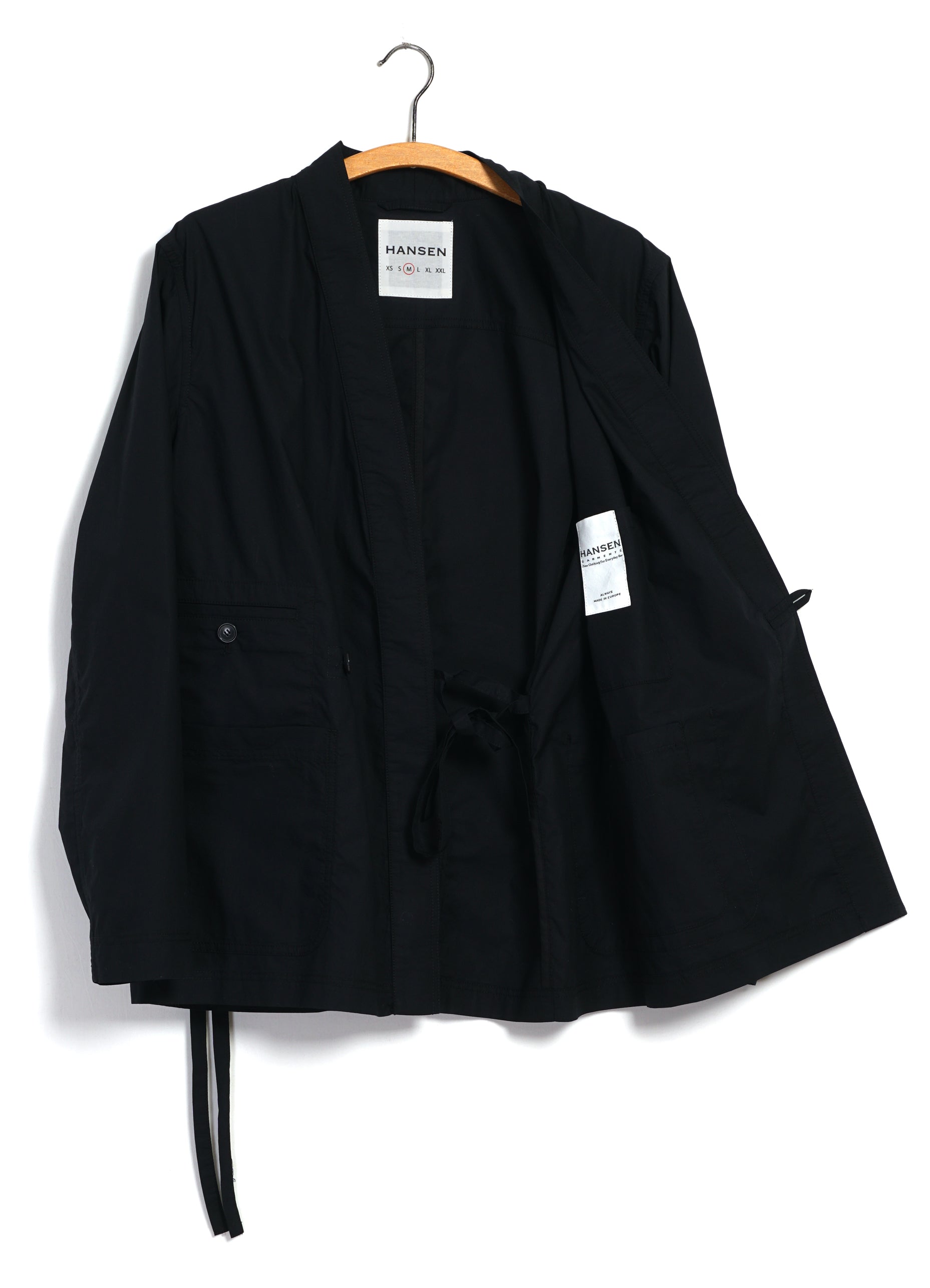 FOLKE 31-64-2 | Eastern Style jacket | Black Parachute