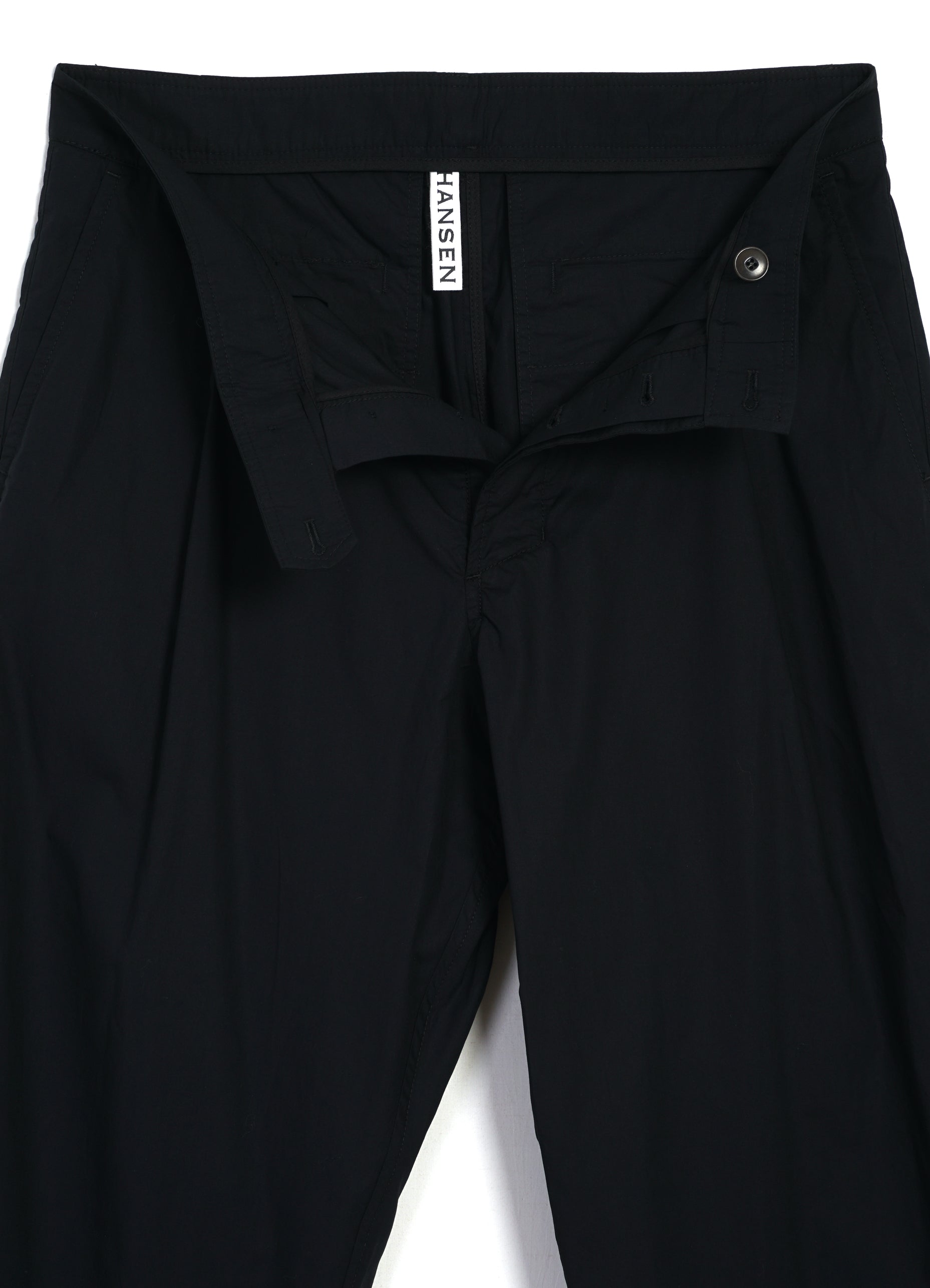 SUNE 31-64-2 | Pleated Classic Trousers | Black Parachute