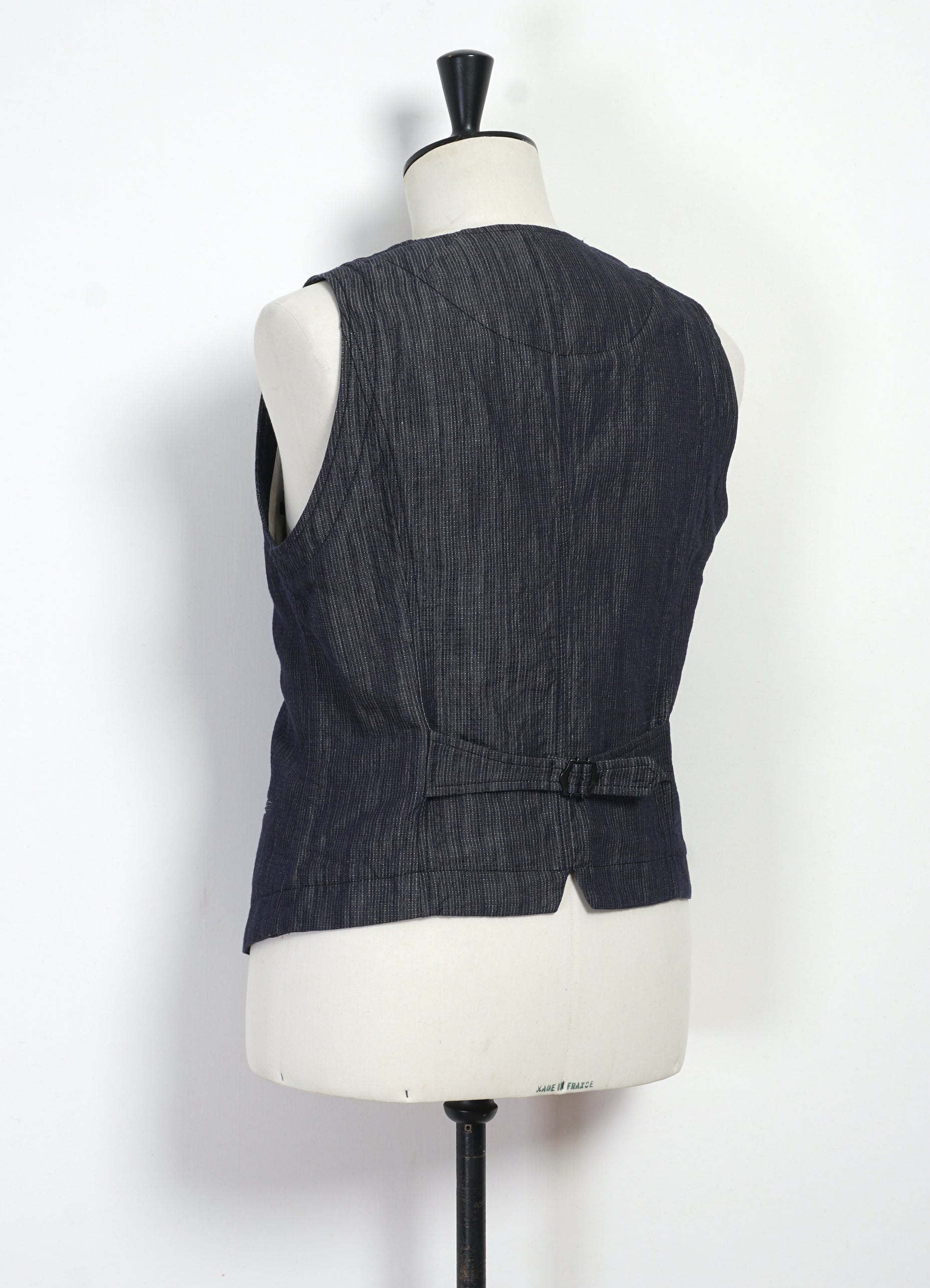 DANIEL 31-66-3 | Classic Waistcoat | Navy Dobby