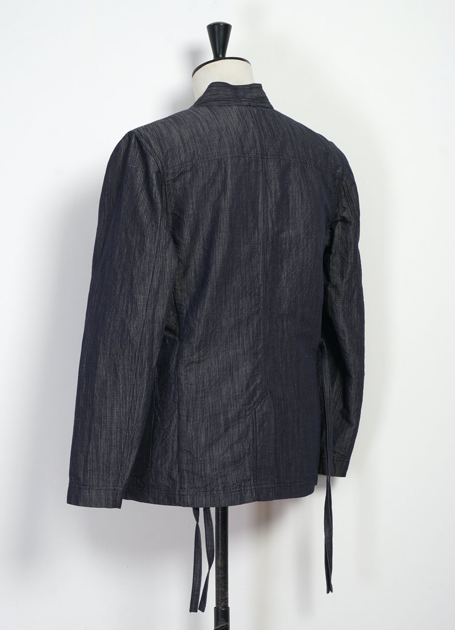 FOLKE 31-66-3 | Eastern Style Jacket | Navy Dobby