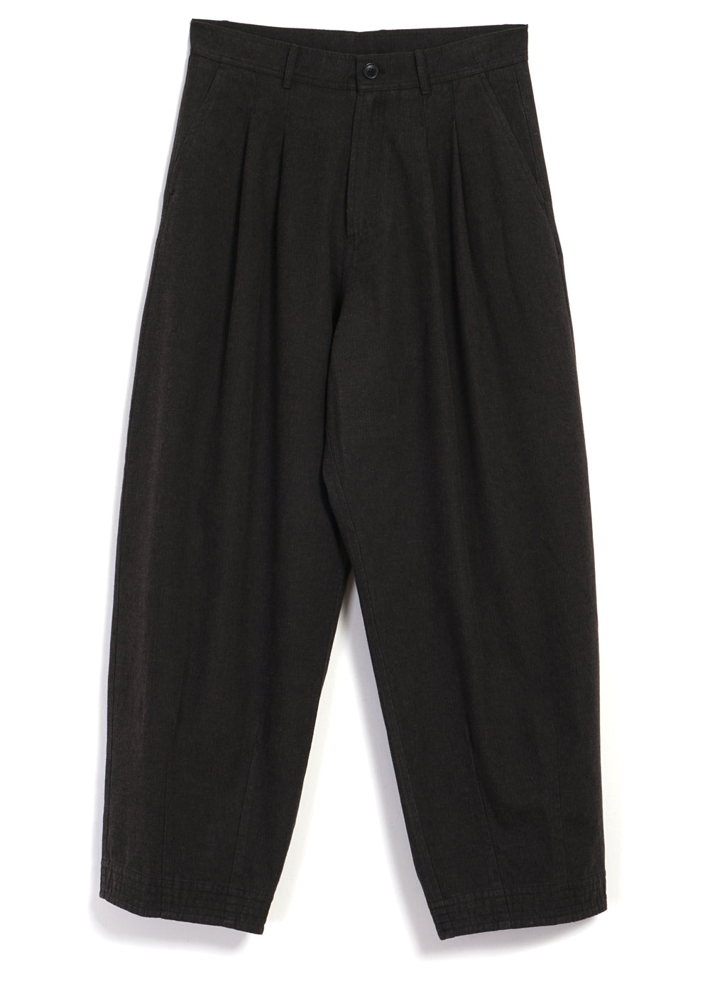 ANDREW 30-93-7 | Balloon Trousers | Brown Herringbone