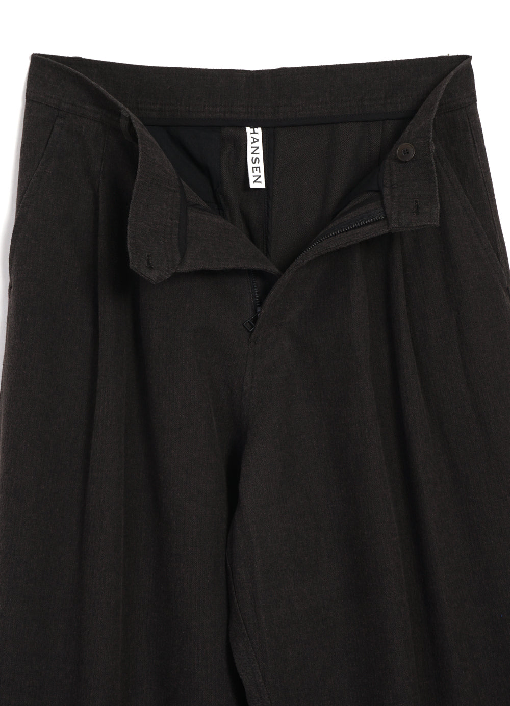 ANDREW 30-93-7 | Balloon Trousers | Brown Herringbone