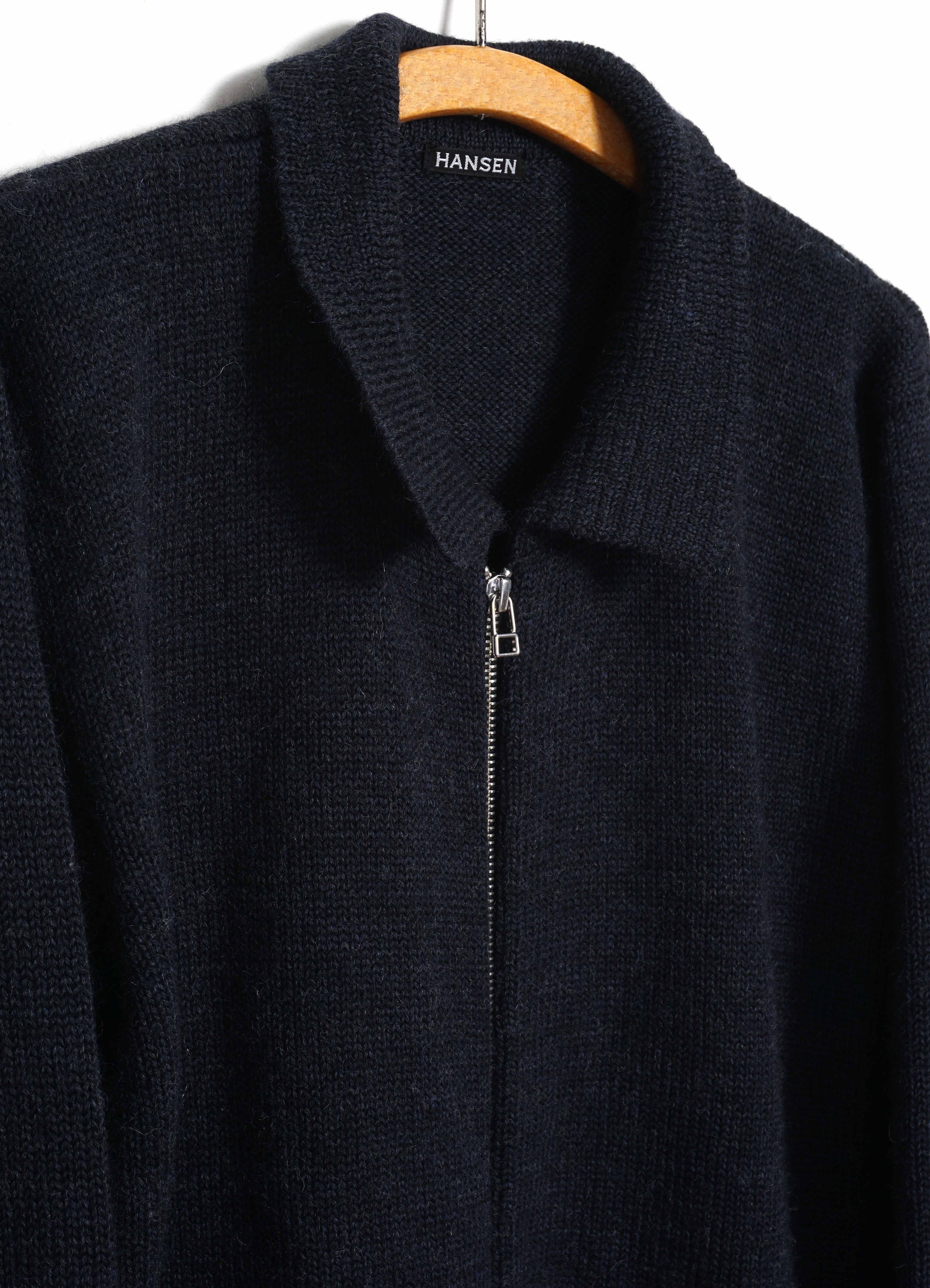 DYLAN 32-06-3 | Zipper Cardigan | Blue Melange