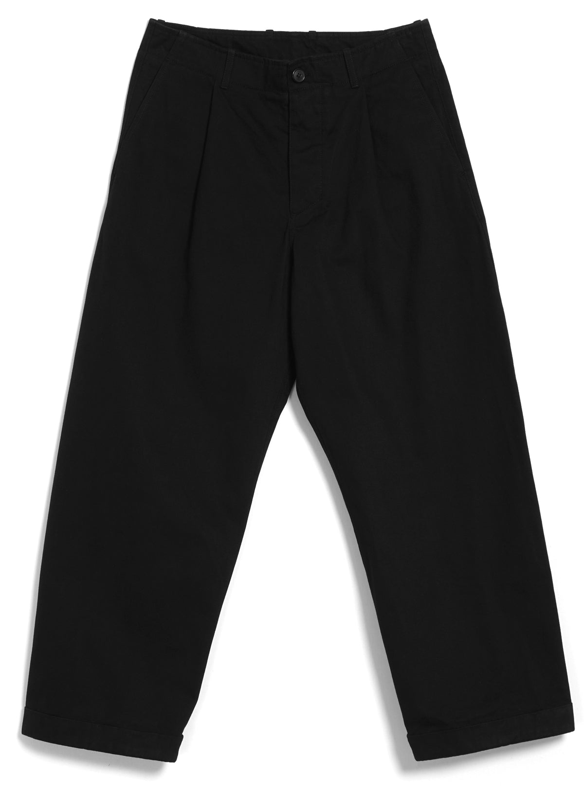 BOBBY 32-56-2 | Wide Pleated Trousers | Black