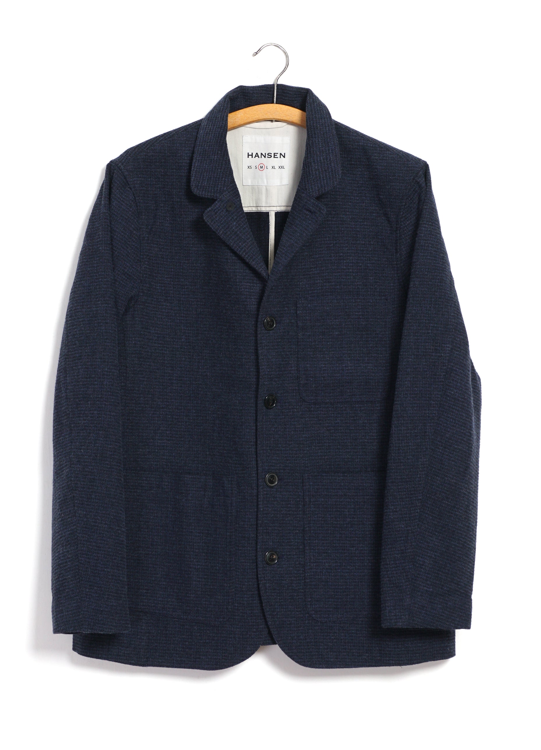 JOSEF 32-61-3 | Easy Four Button Blazer | Broken Blue