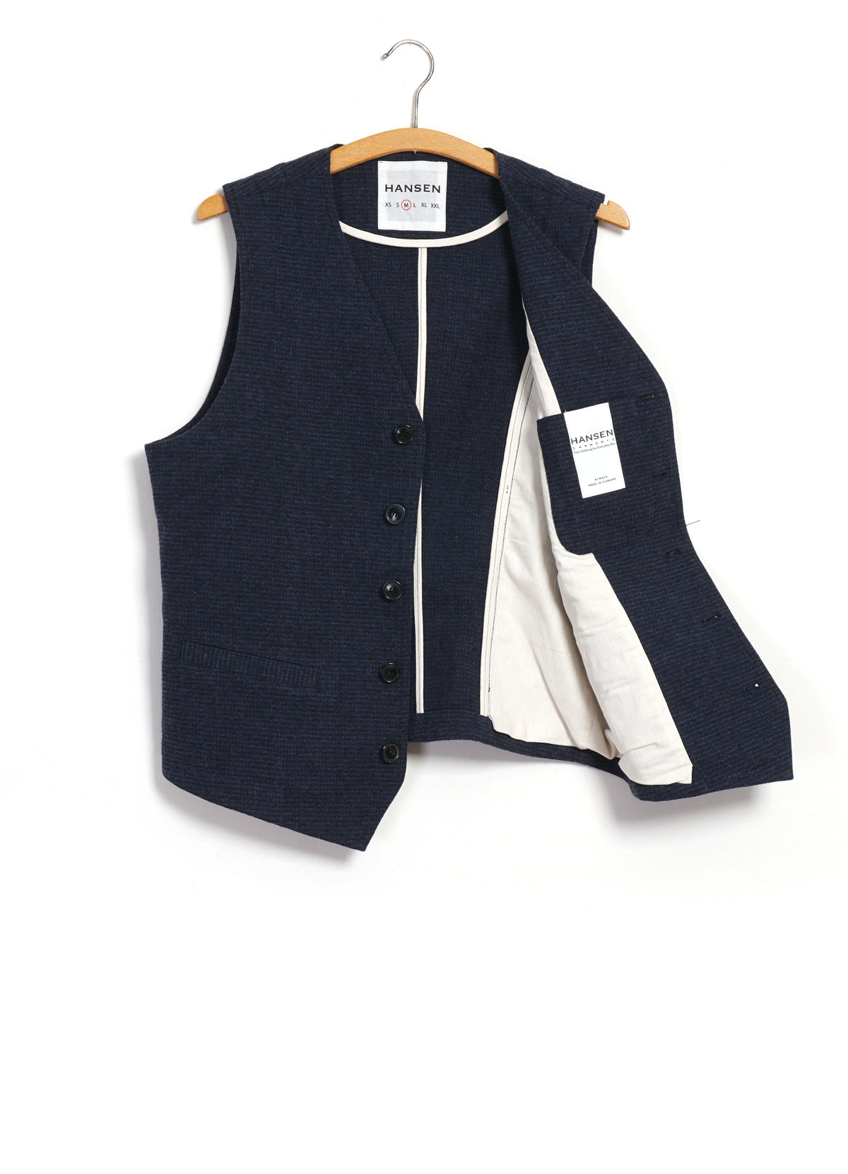 KNUD 32-61-3 | Casual Waistcoat | Broken Blue
