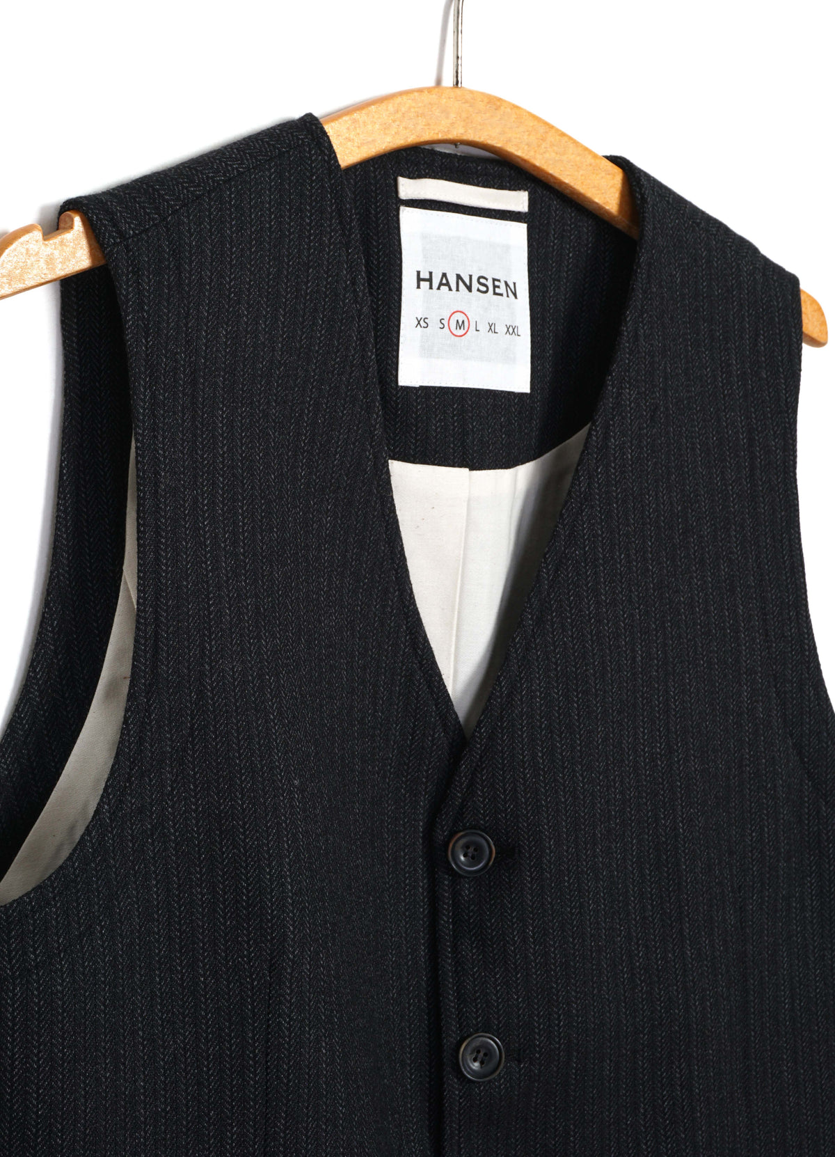 DANIEL 32-63-5 | Classic Waistcoat | Charcoal Stripes