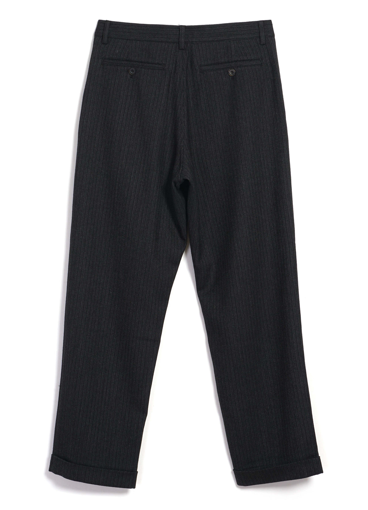 SUNE 32-63-5 | Pleated Classic Trousers | Charcoal Stripes