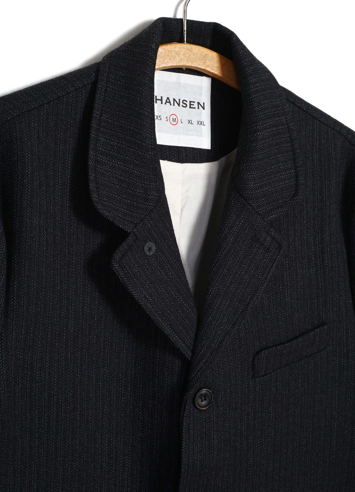 VINCENT 32-63-5 | Classic Four Button Blazer | Charcoal Stripes