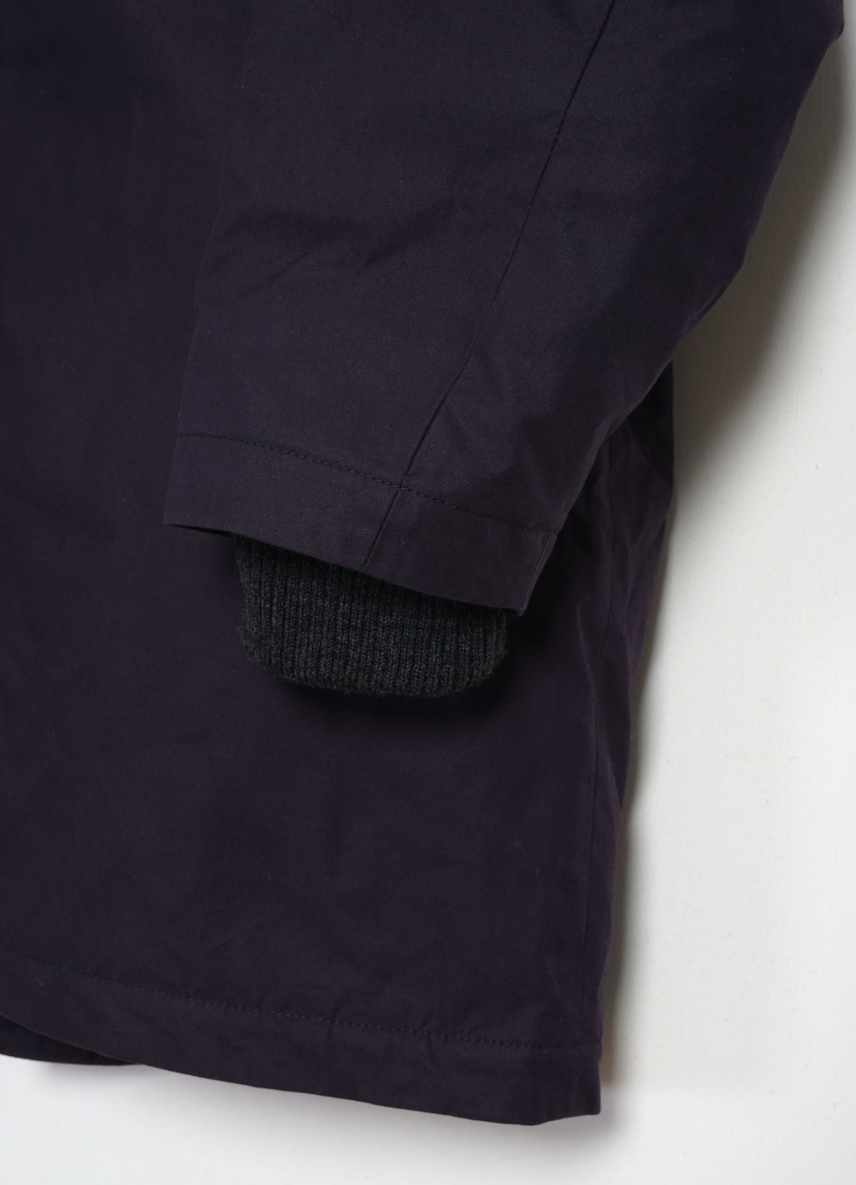 RASMUS 32-68-3 | Waxed Parka With Zipper | Deep Blue
