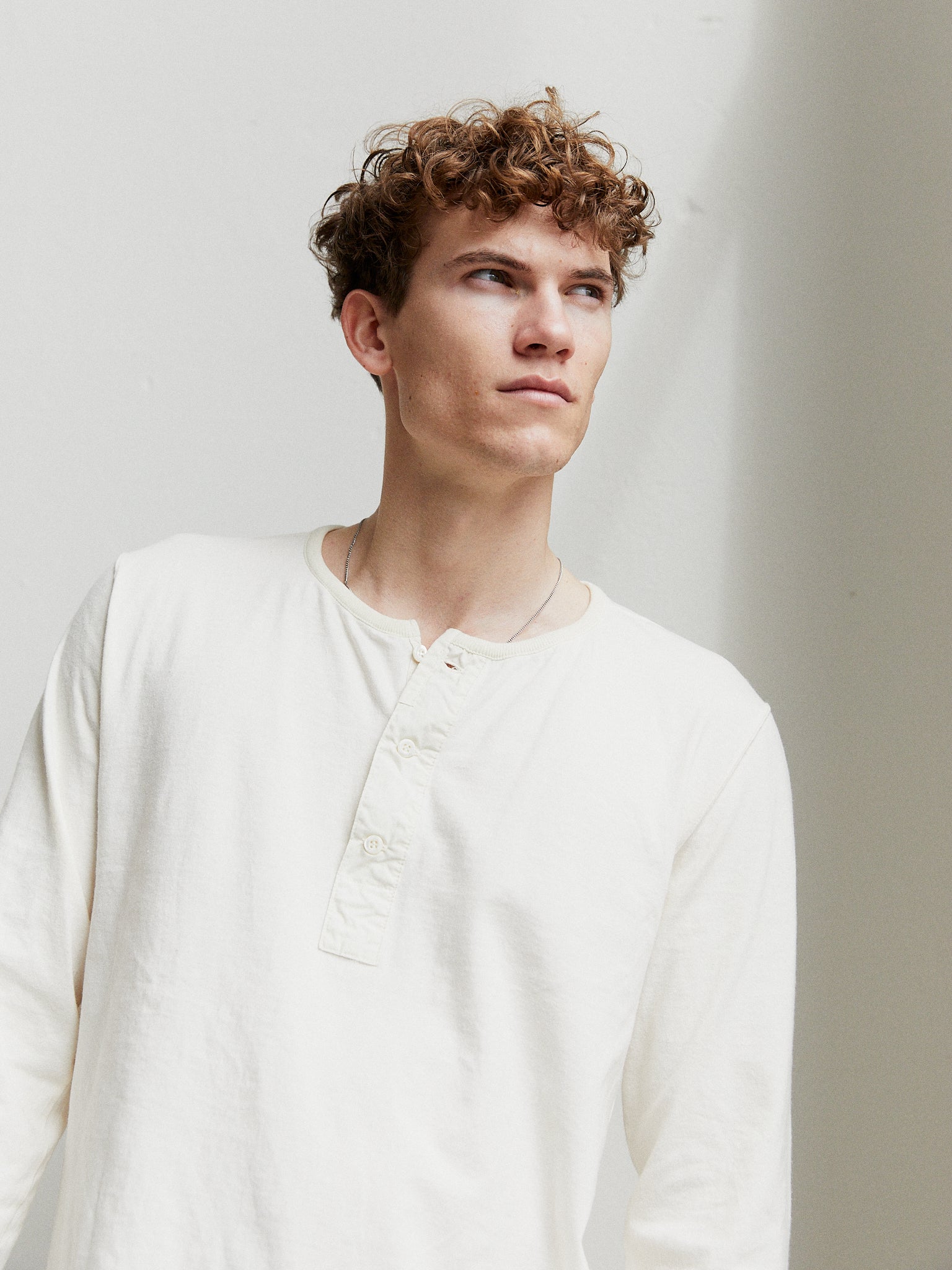 JONAS 150-15-1 | Long Sleeved Henley | Off-white