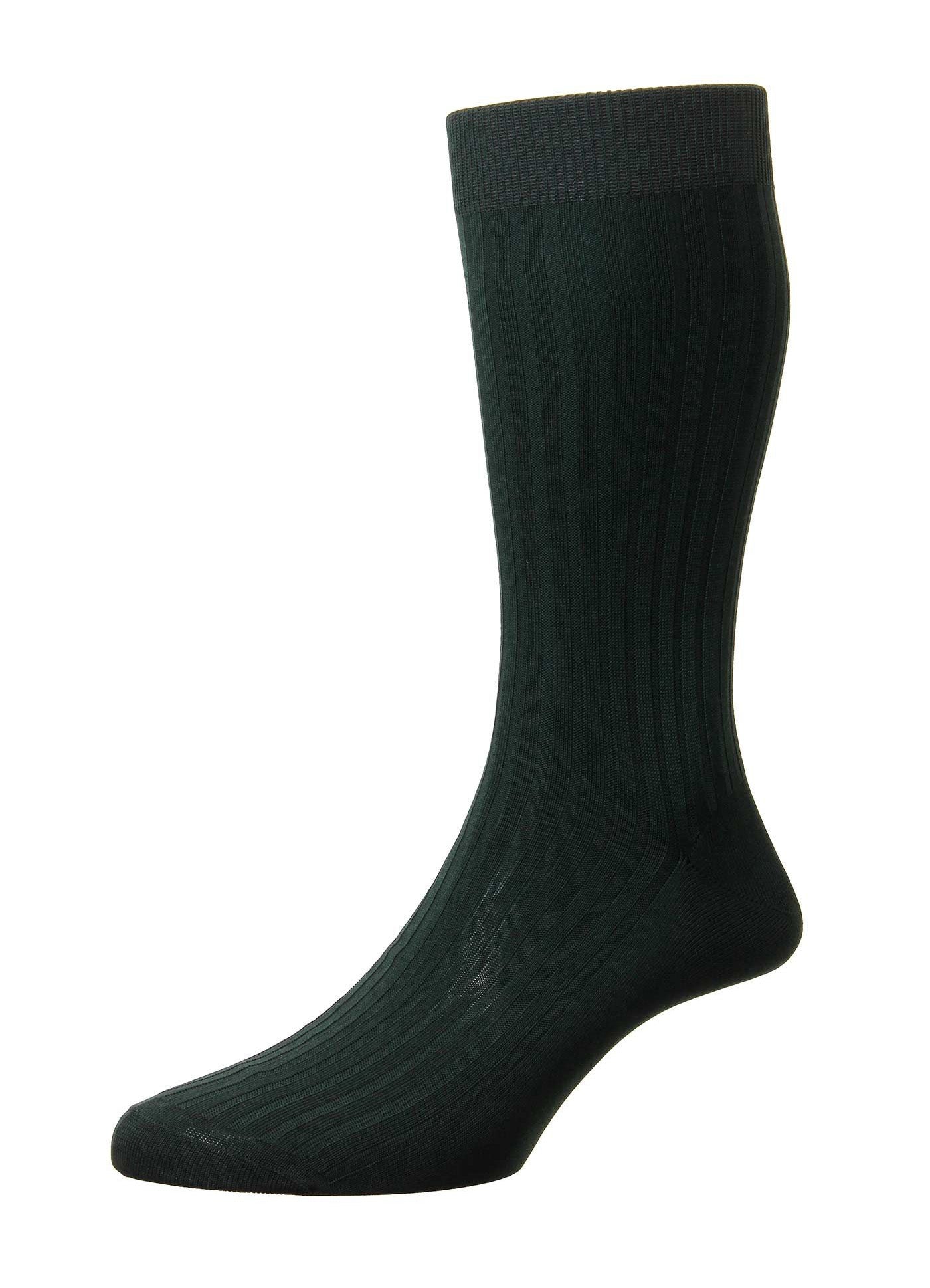 DANVERS | Classic 5x3 Rib Mercerised Cotton | Dark Green