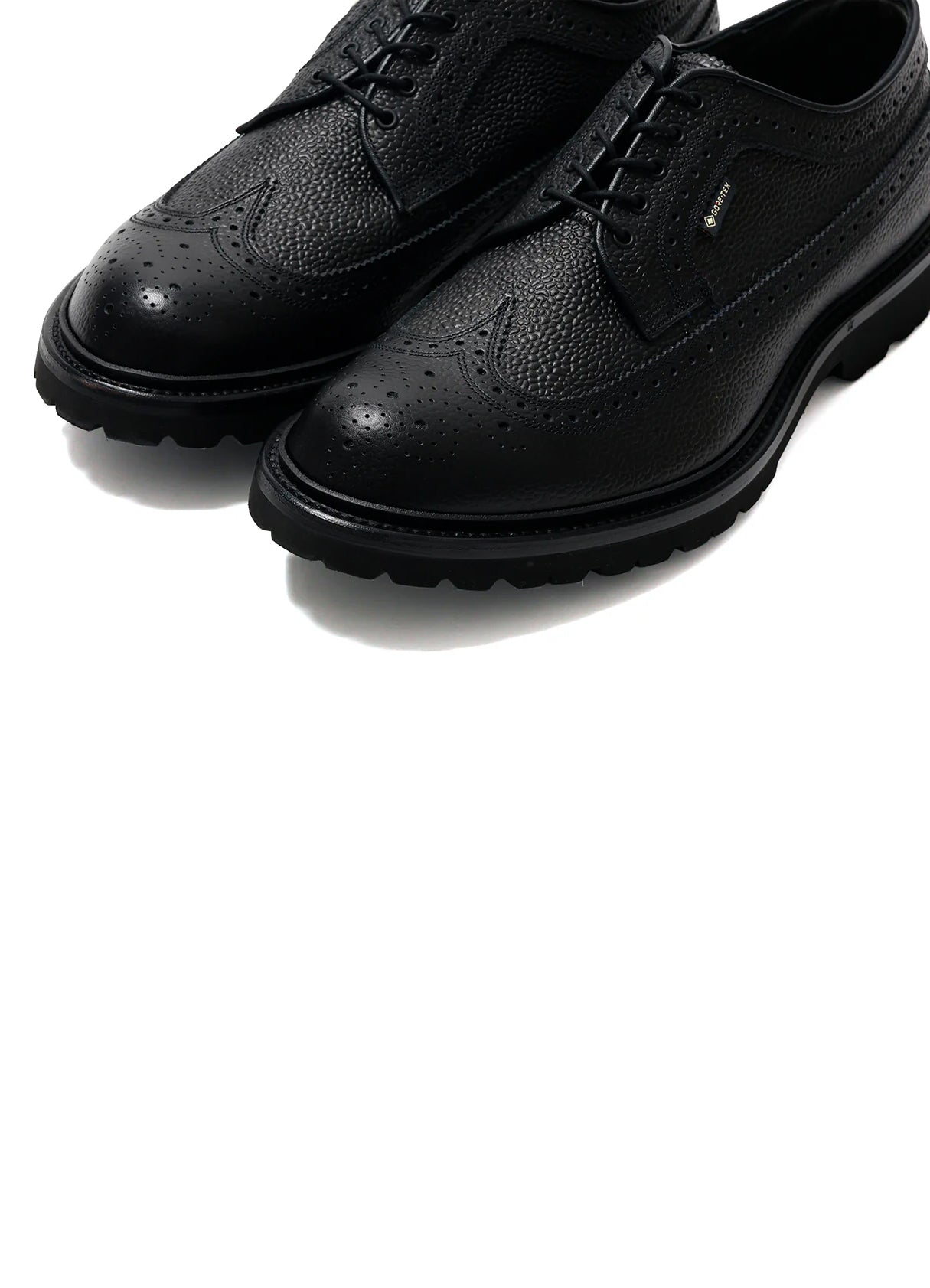 WING-TIP | Gore-Tex Brogue Leather Shoe | Black