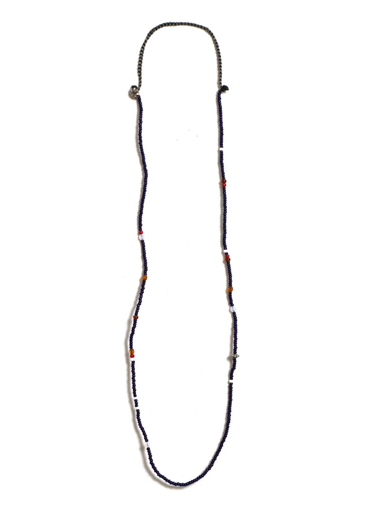 D-506 | Seed Beads Necklace | Venetian Clear & Bohemian Cut Glass