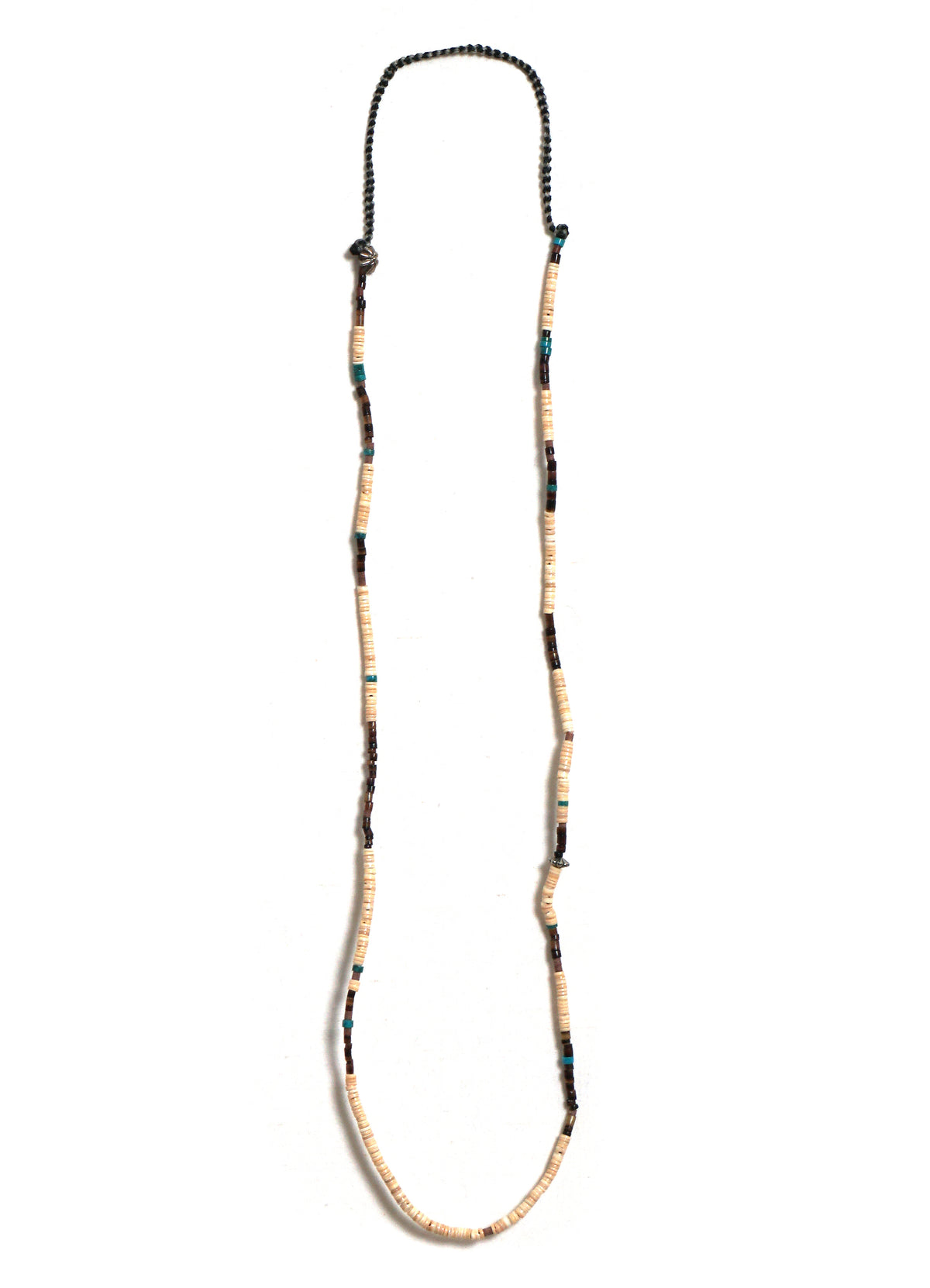D-506 | Seed Beads Necklace | Shell Turquoise