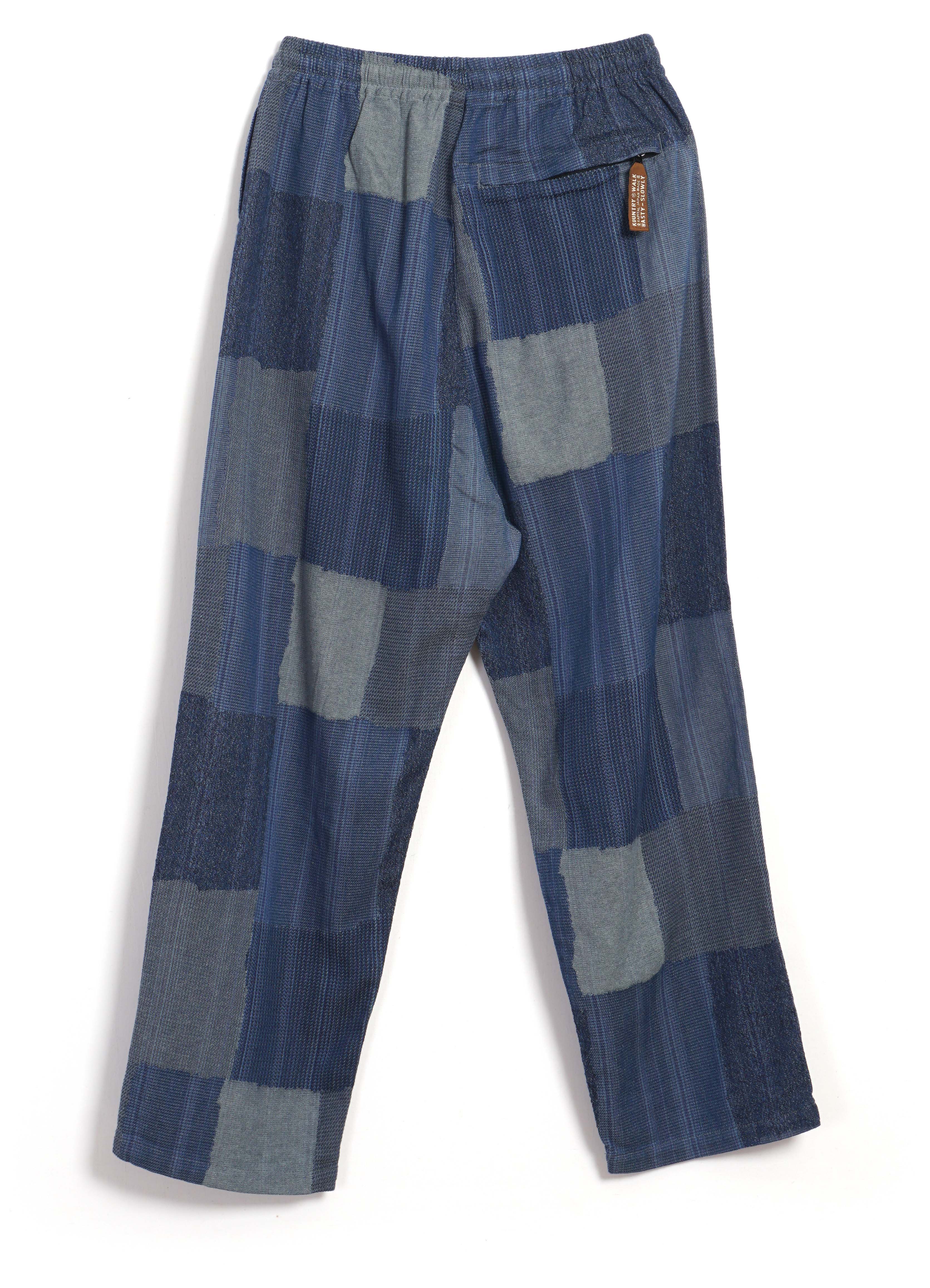 TUGIHAGI EASY | Cotton & Linen Drawstring Pants | Navy