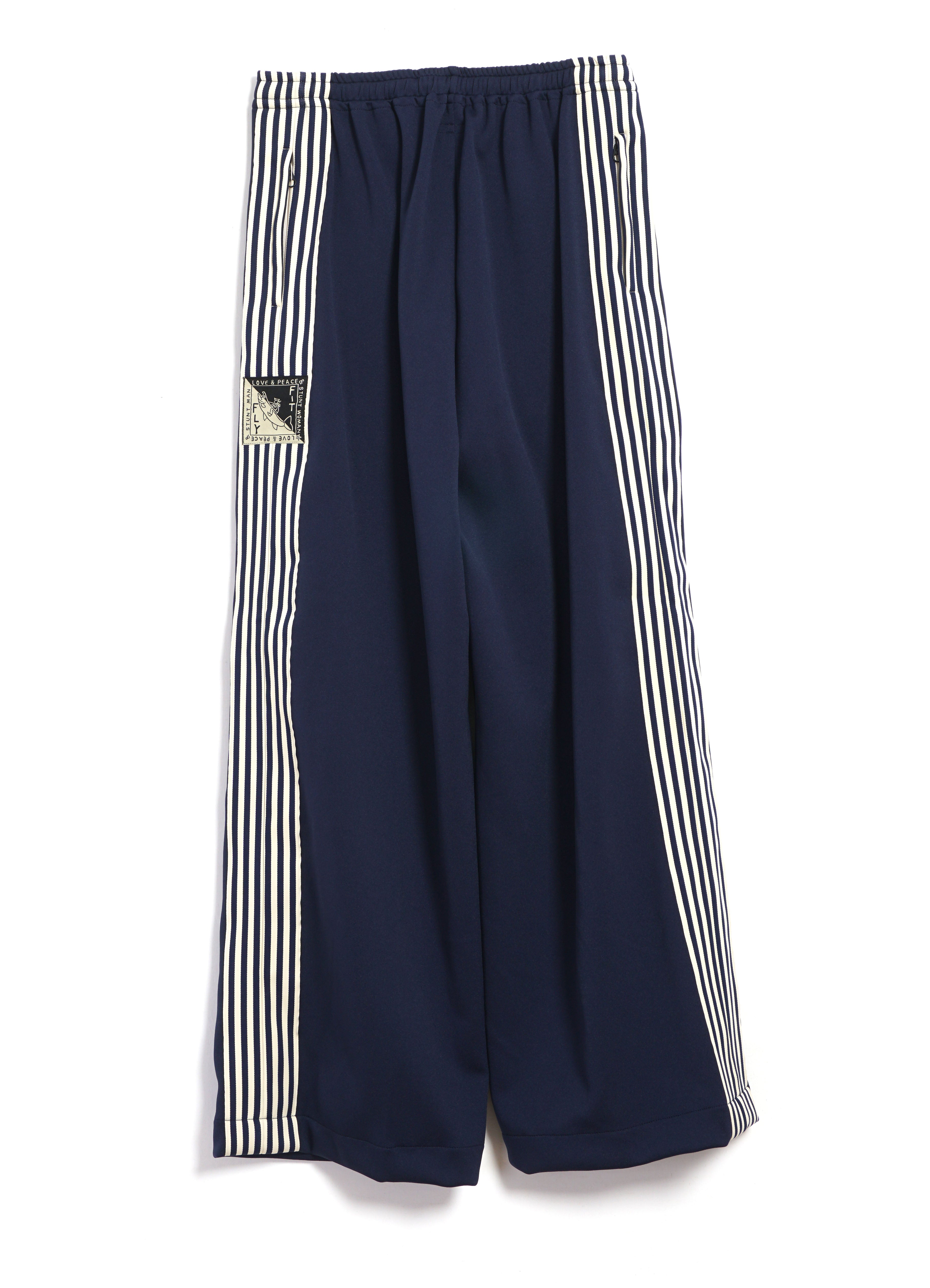 SMOOTH JERSEY SAILOR | Baggy Track Pants | Navy