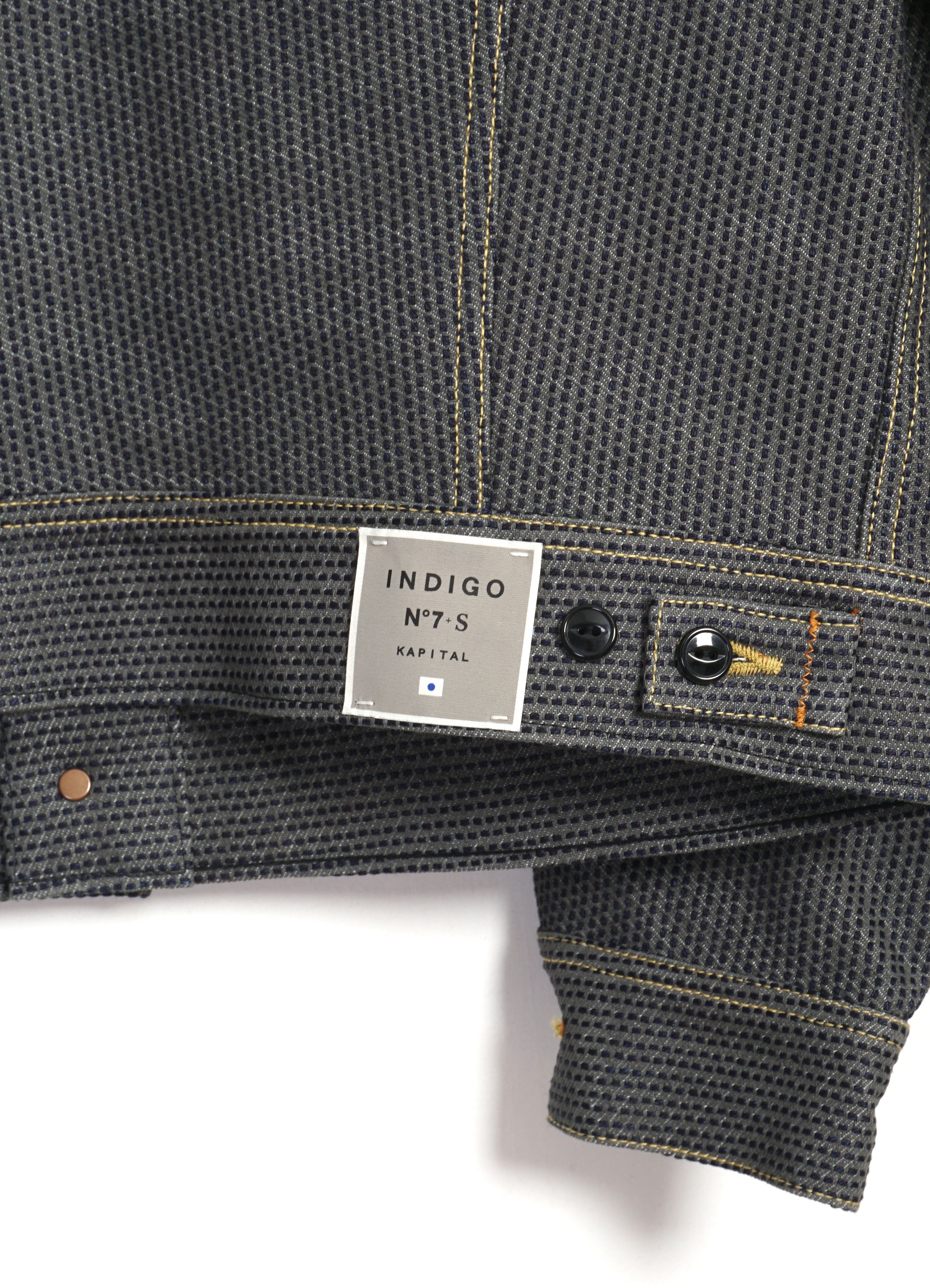 CENTURY DENIM WESTERNER | Sumi-Dyed Sashiko Denim Jacket | N7S Ash Grey