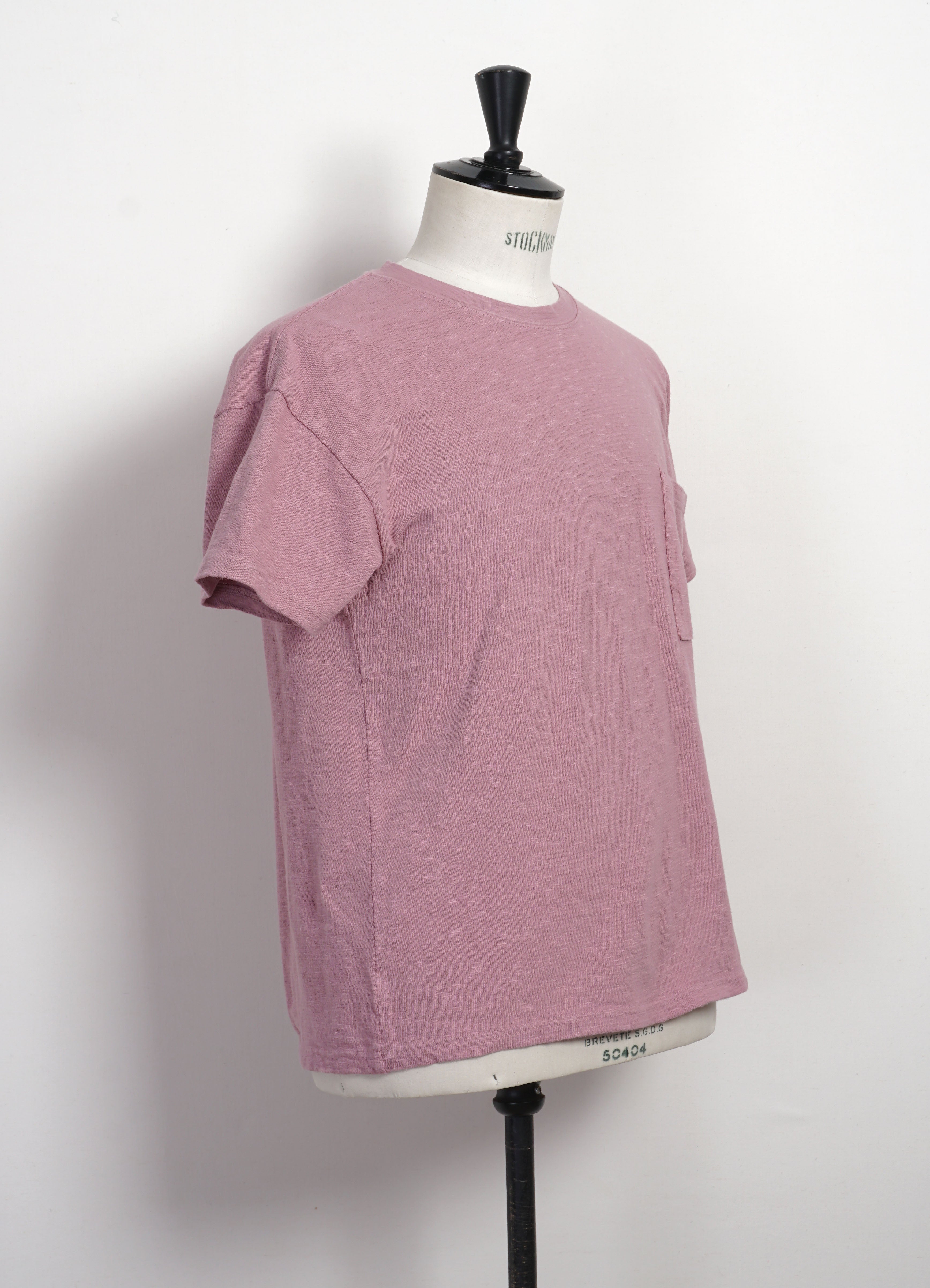 AMUSE | Slub Cotton Pocket Tee | Pink