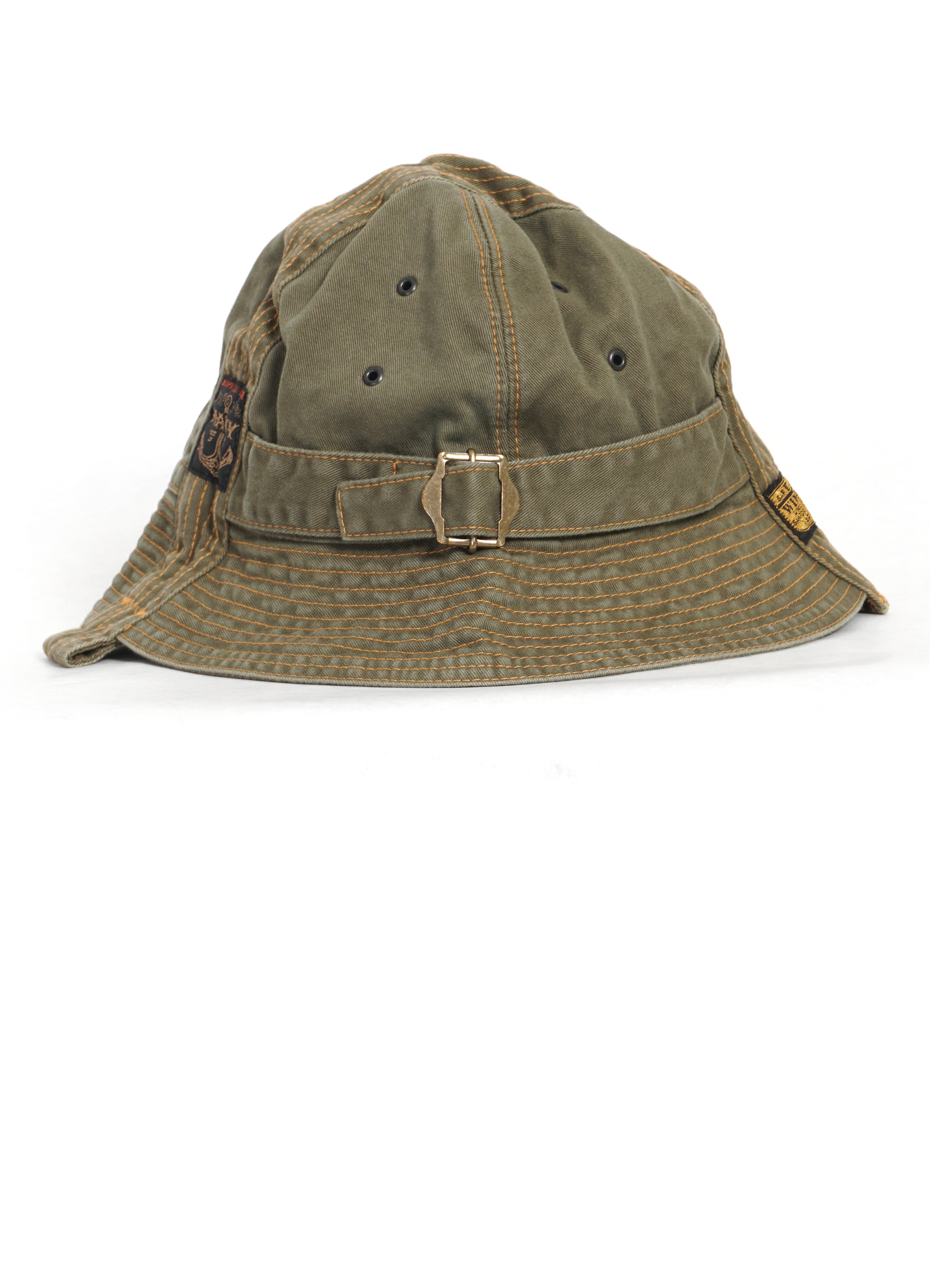 CHINO RADIO HAT | Cotton Chino Cap | Khaki