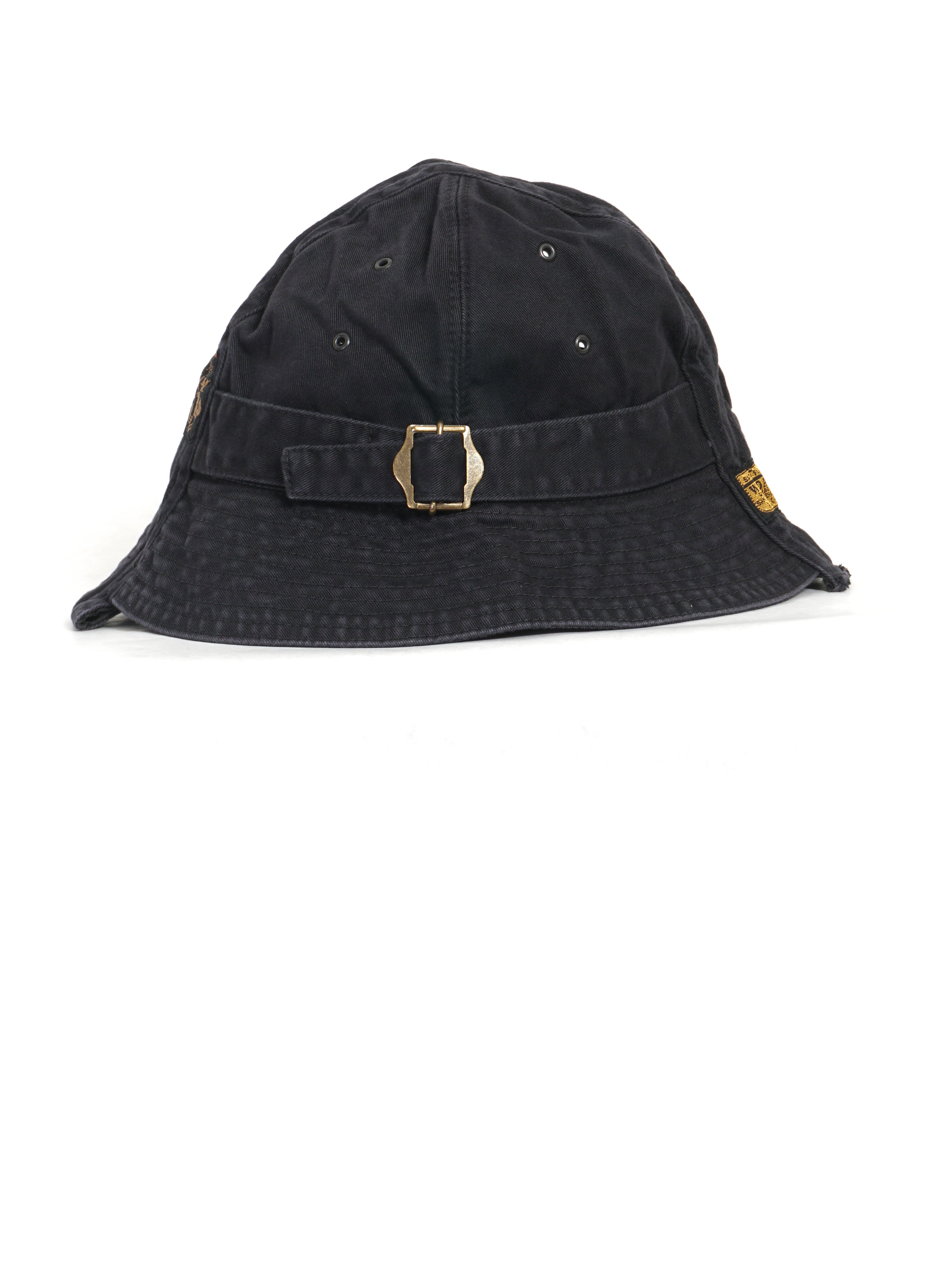 CHINO RADIO HAT | Cotton Chino Cap | Black