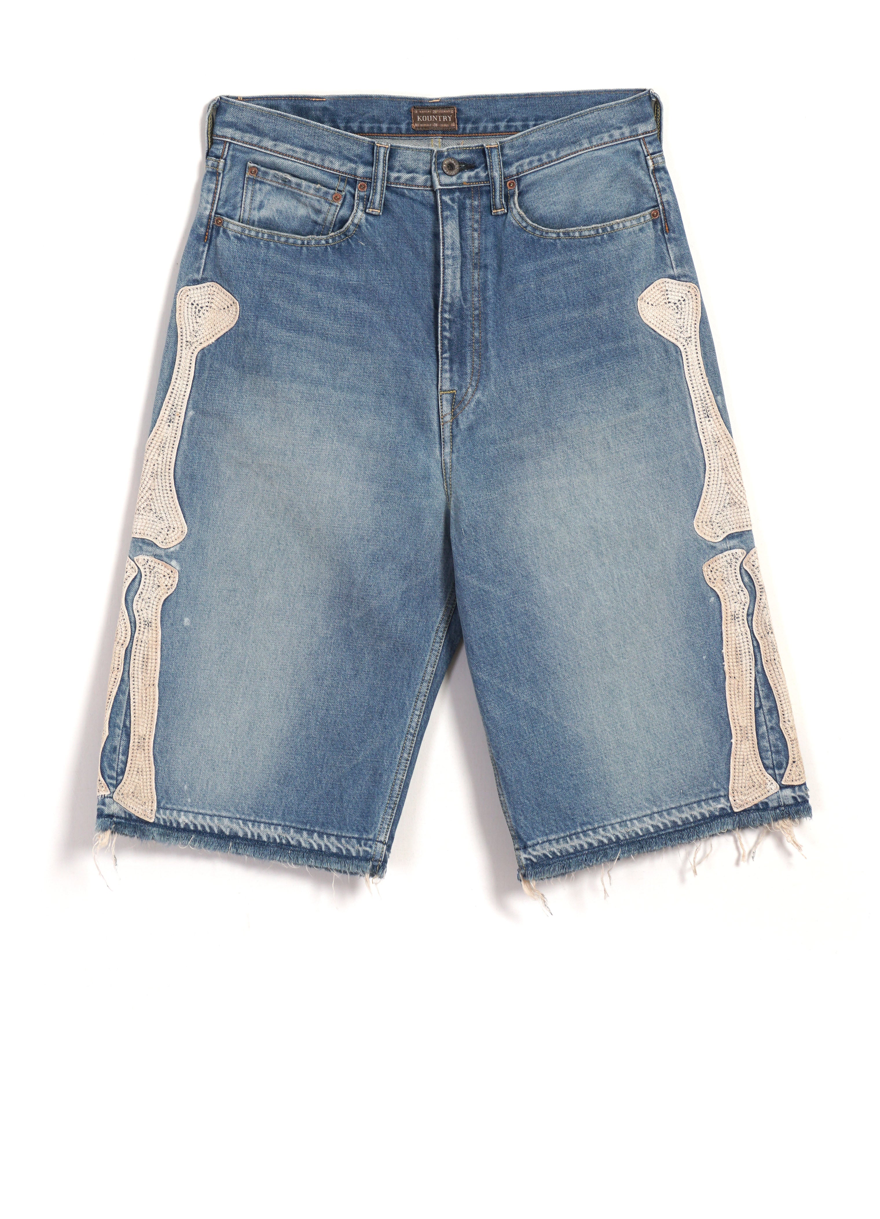 BONE | 14oz Denim 5P Shorts | Processed Indigo