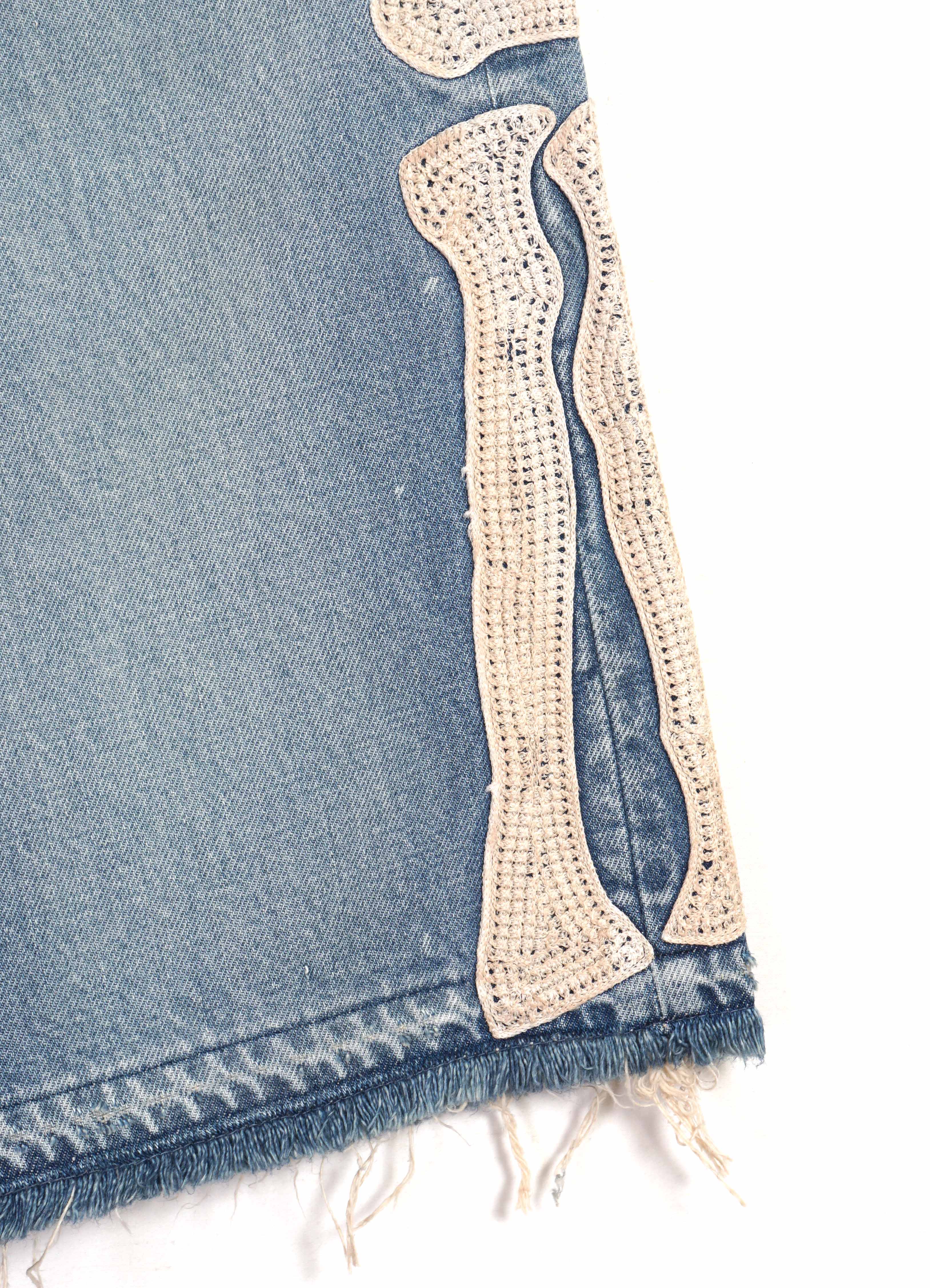 BONE | 14oz Denim 5P Shorts | Processed Indigo