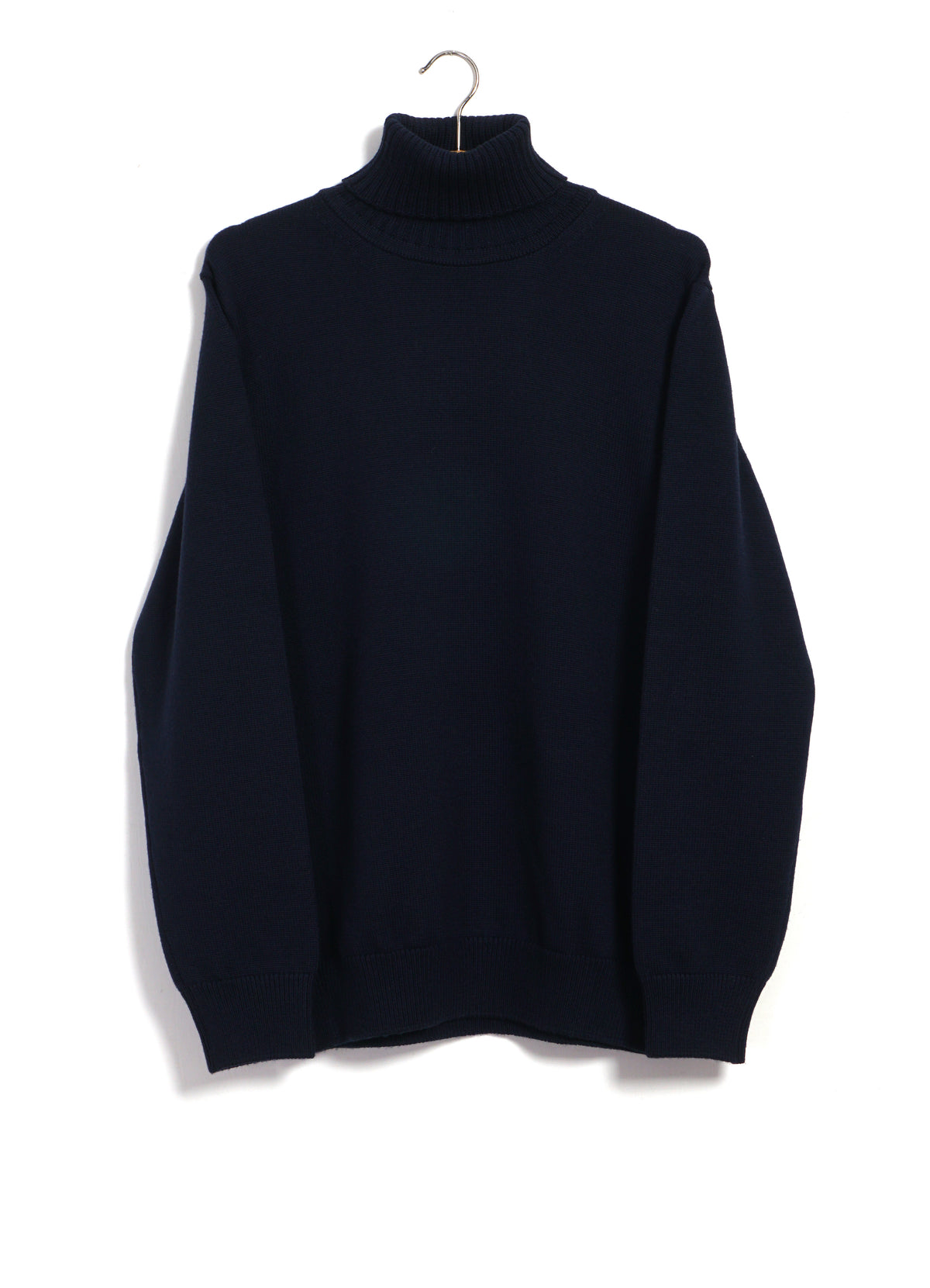 WO9 | 7G Heavyweight Merino Wool Turtleneck | Navy