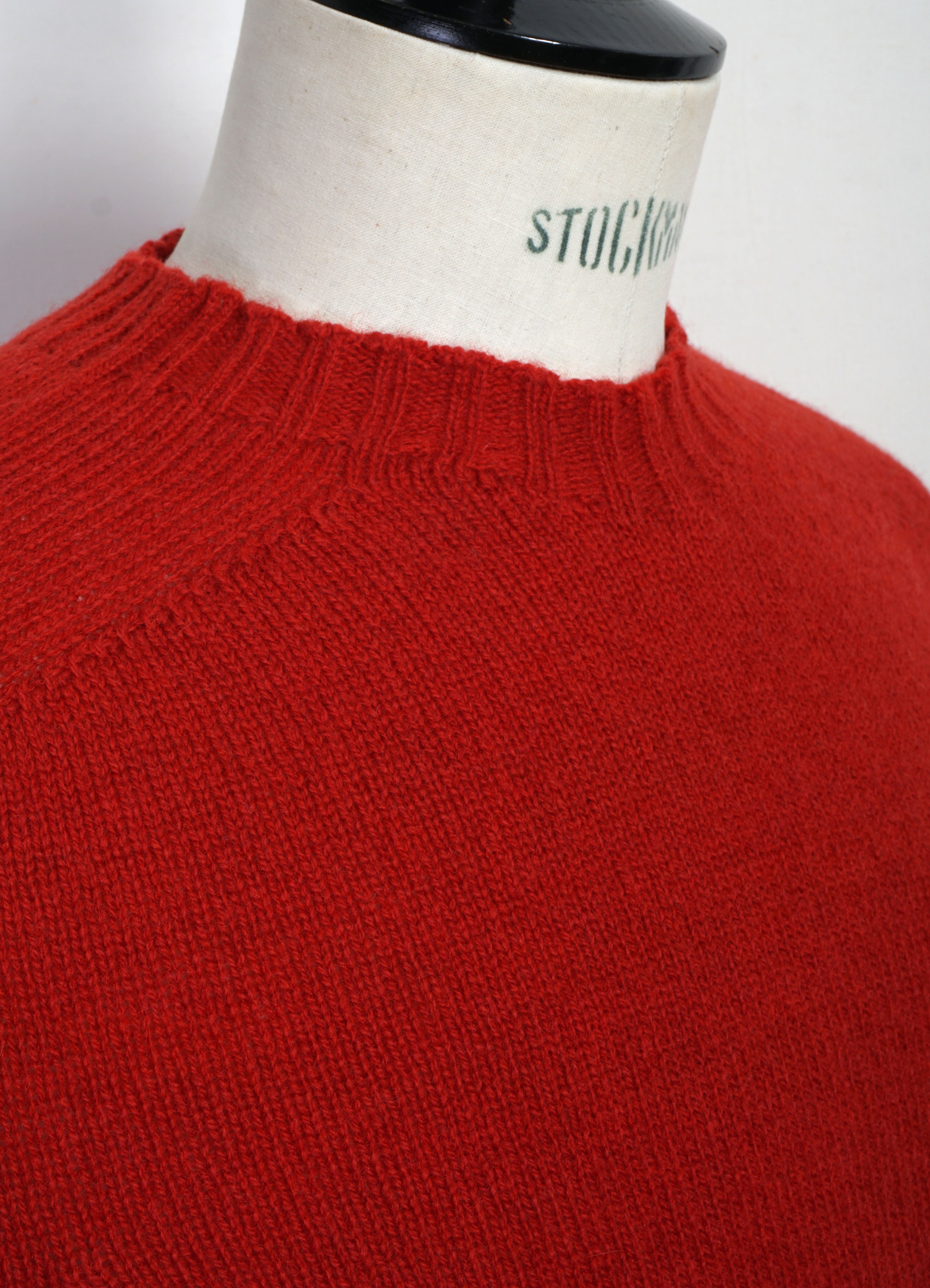 SW1 | Shetland Wool Crewneck | Red