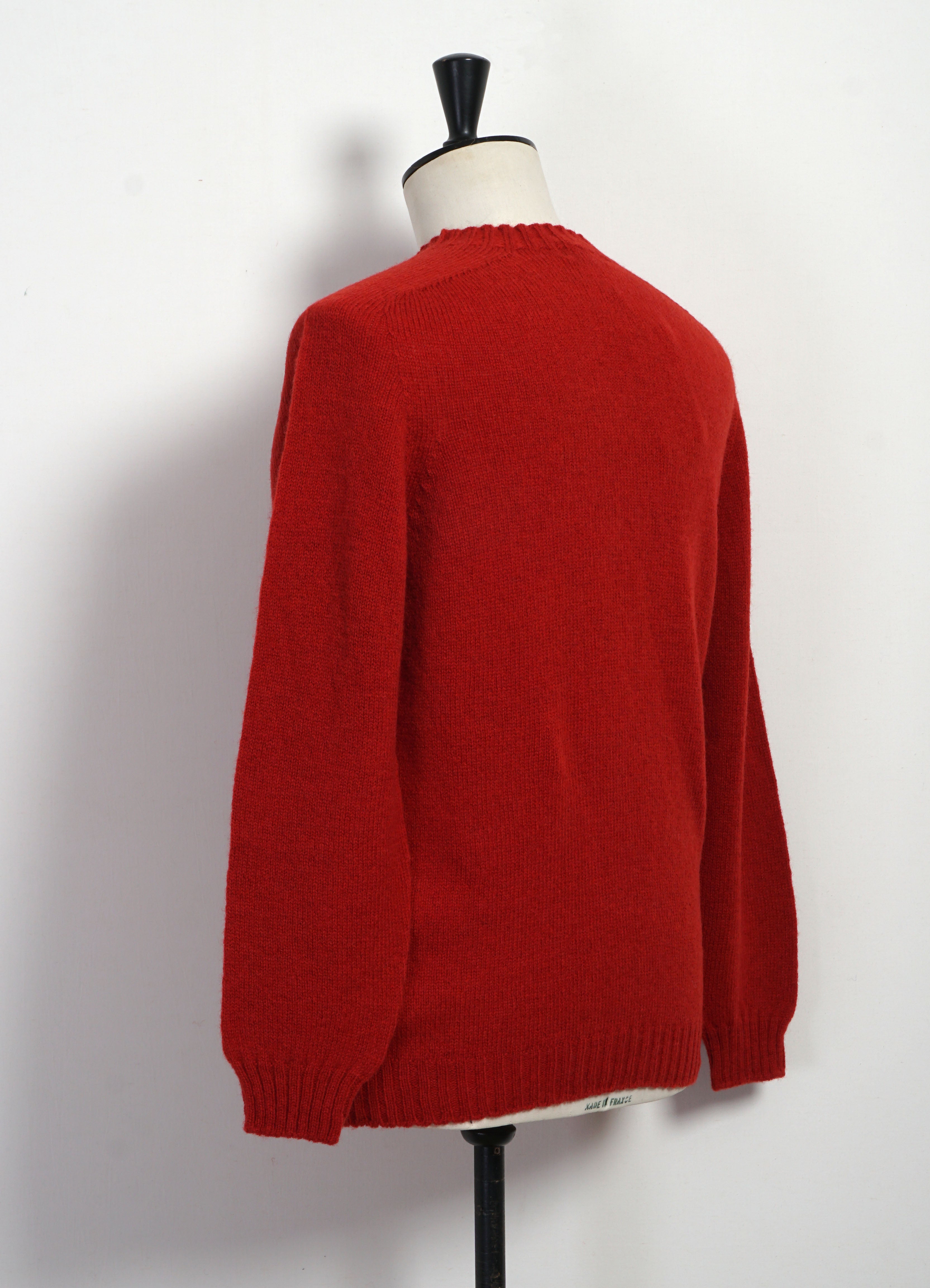 SW1 | Shetland Wool Crewneck | Red