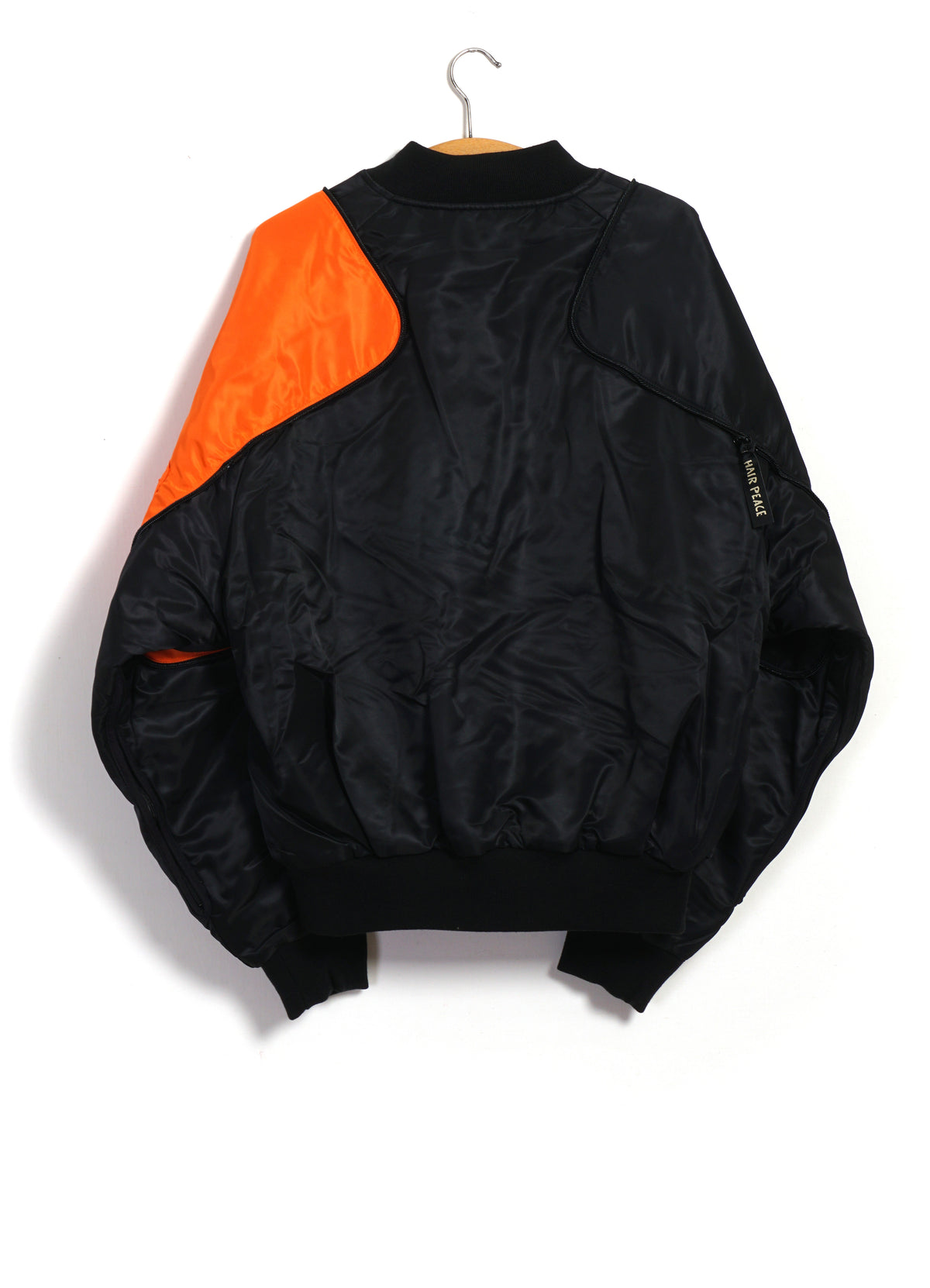MA-1 SHAM BOMBER | Two-tone Shell Padded Jacket | Black