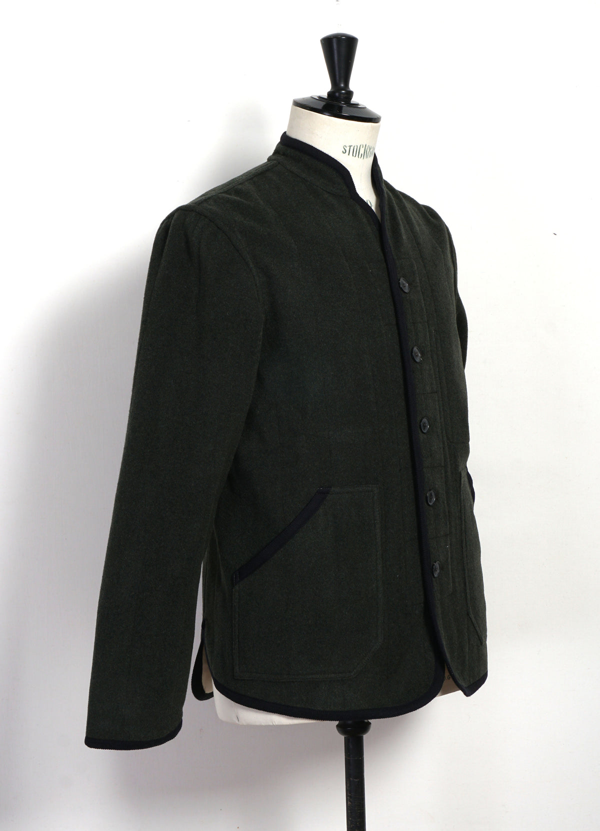 ERLING 32-79-6 | Refined Work Jacket | Green Melange