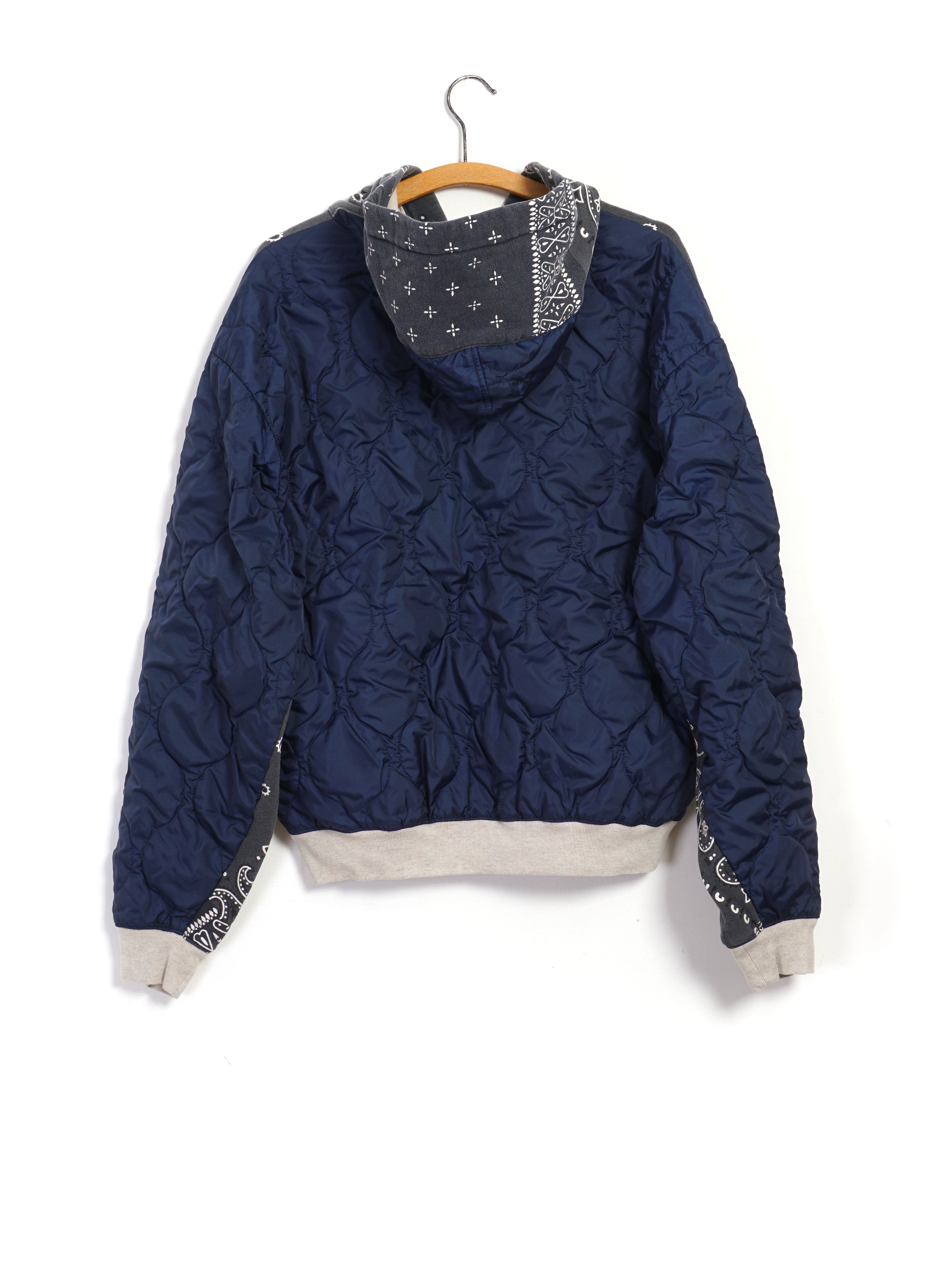 BANDANA BIVOUAC | Hooded Fleece Knit Blouson | Black