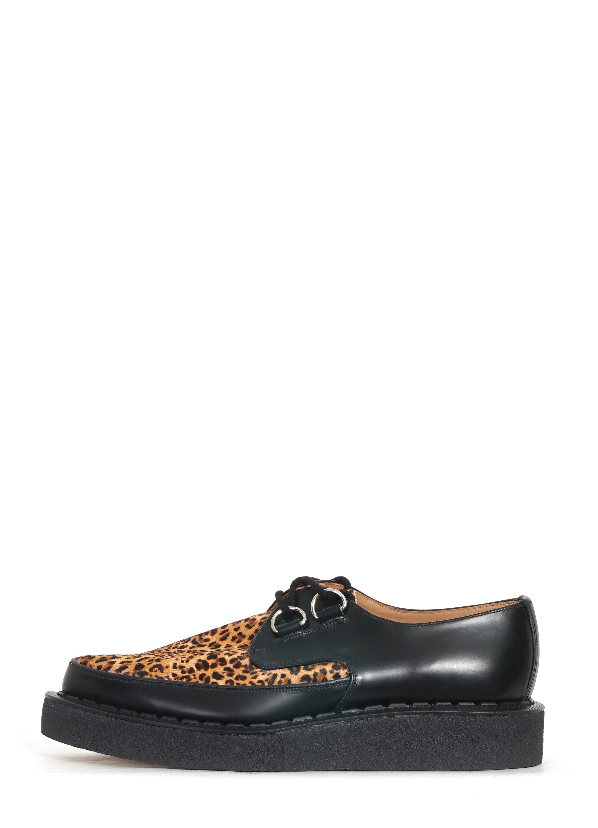 D RING DIANO | Leather Shoe | Brown/Leopard
