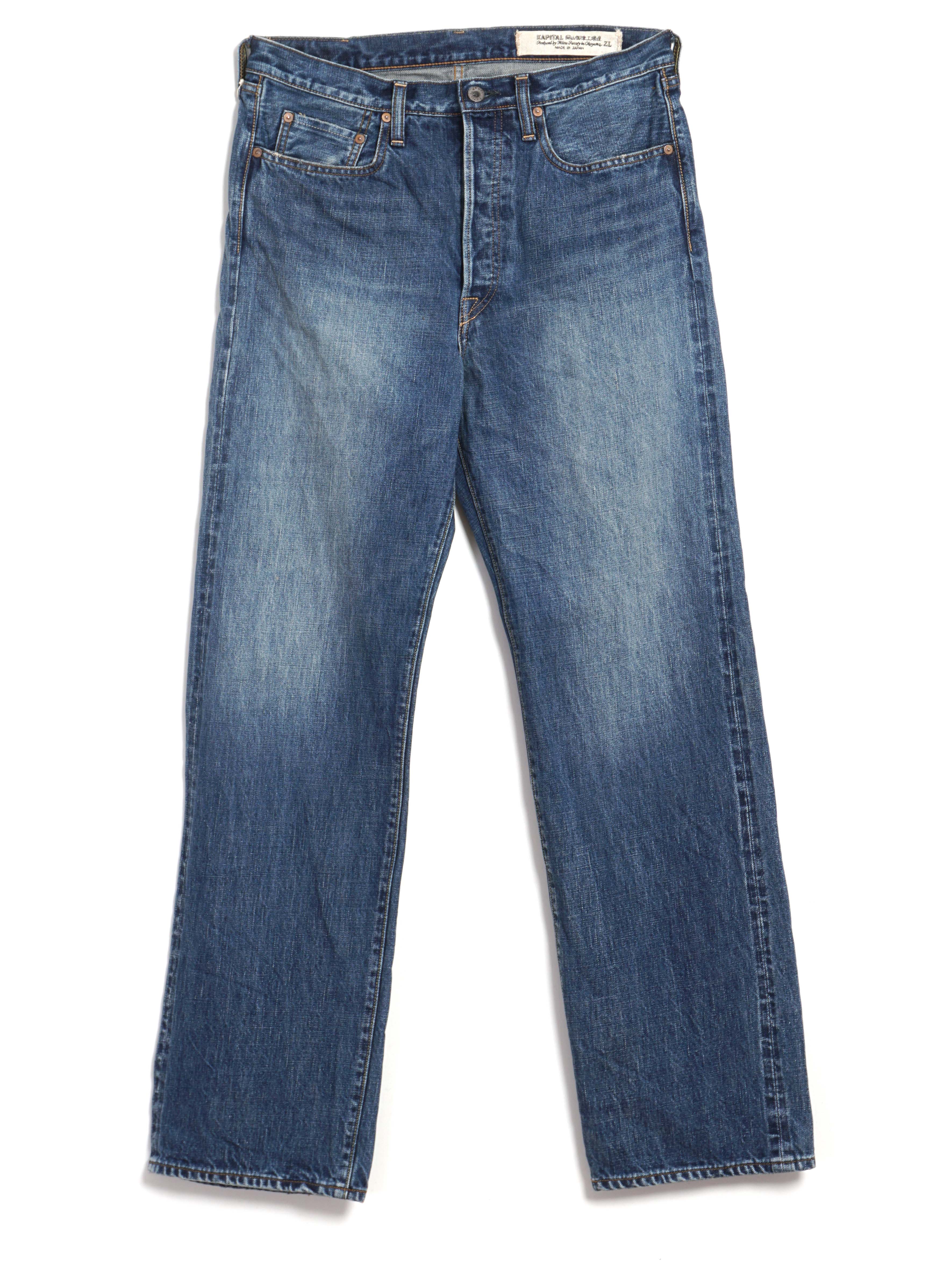 13.5OZ DENIM 5P MONKEY CISCO | Processed Jeans | Light Indigo