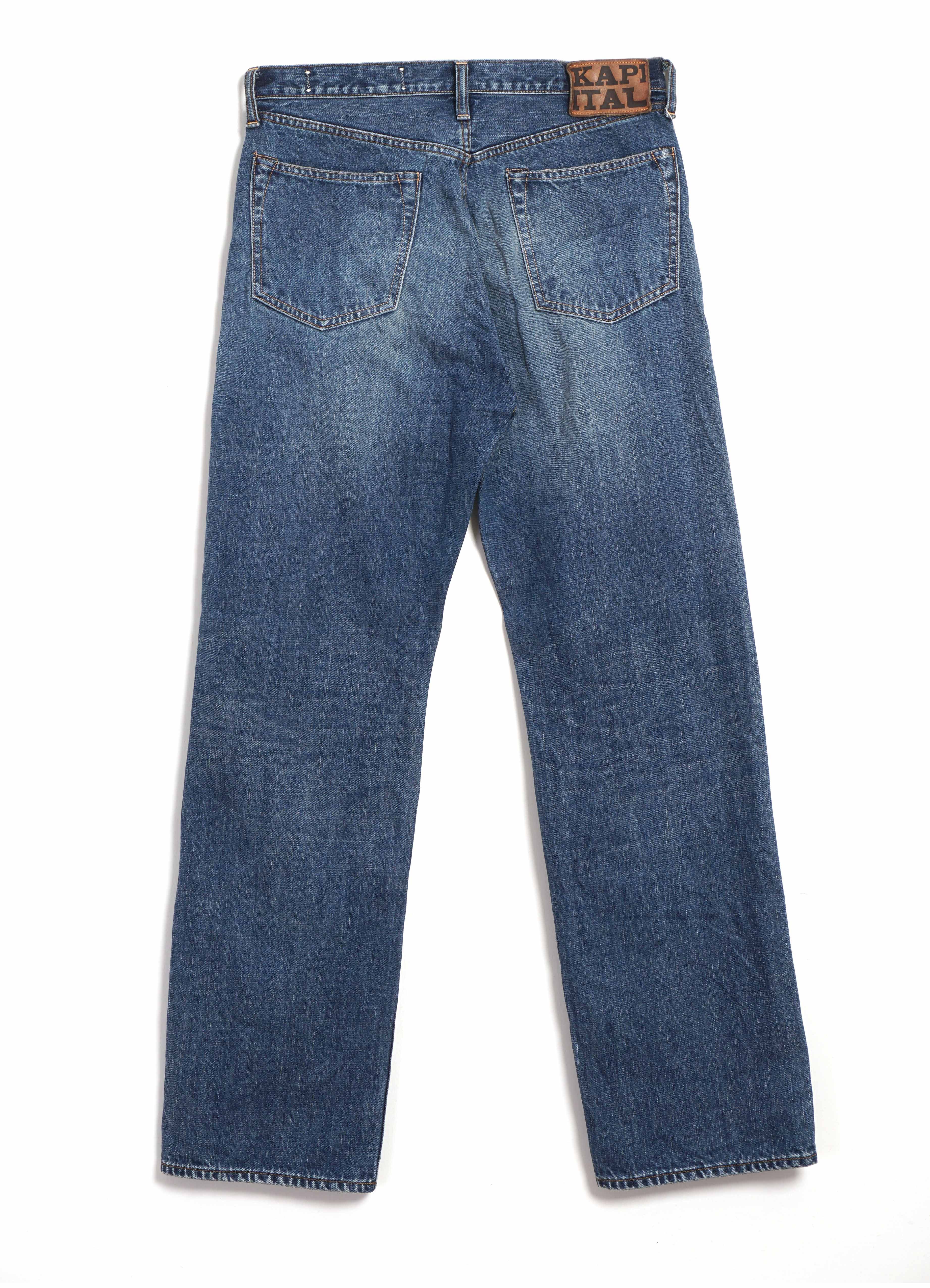 13.5OZ DENIM 5P MONKEY CISCO | Processed Jeans | Light Indigo