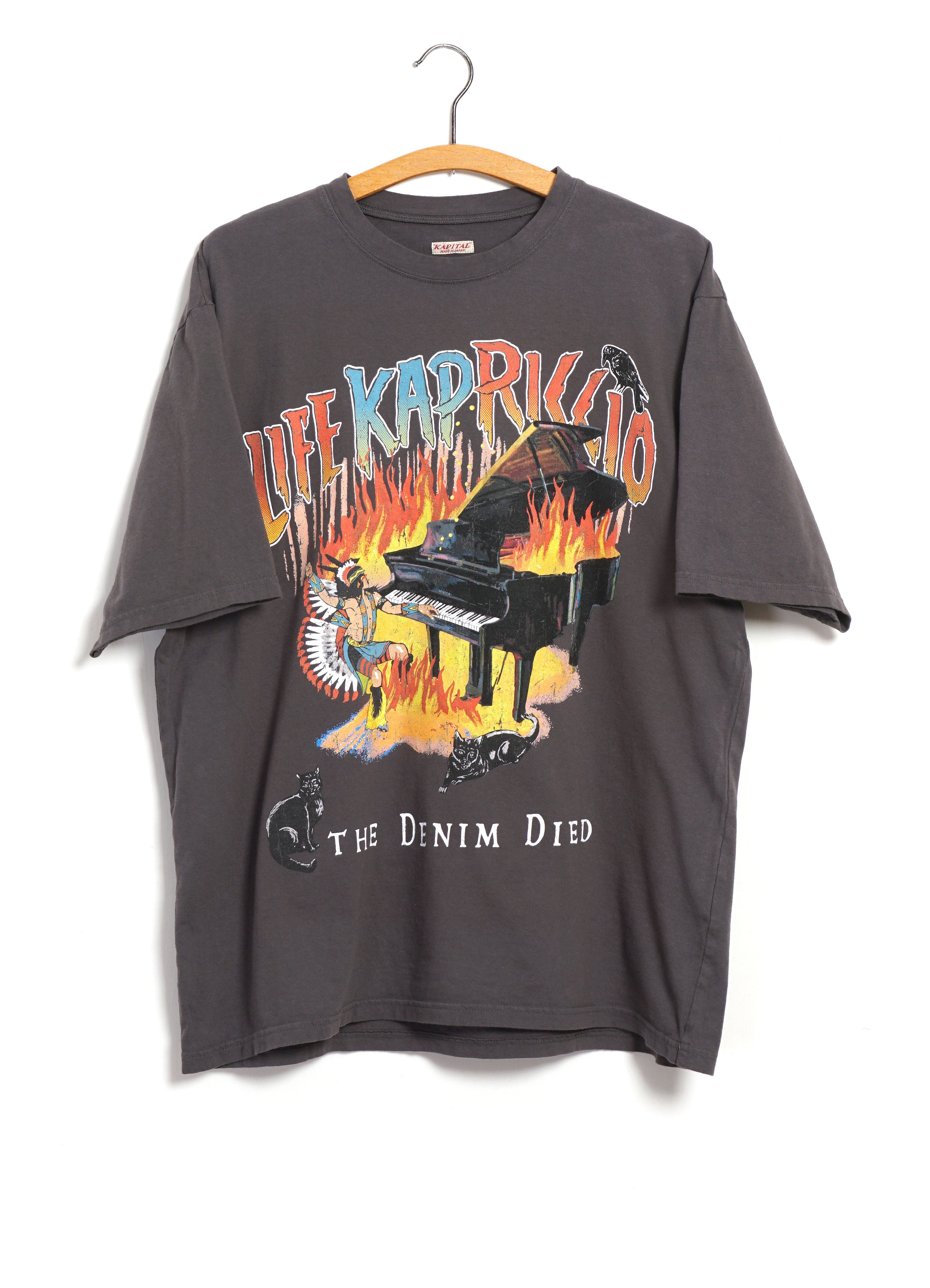 BURNING PIANO | Crew T-shirt | Black