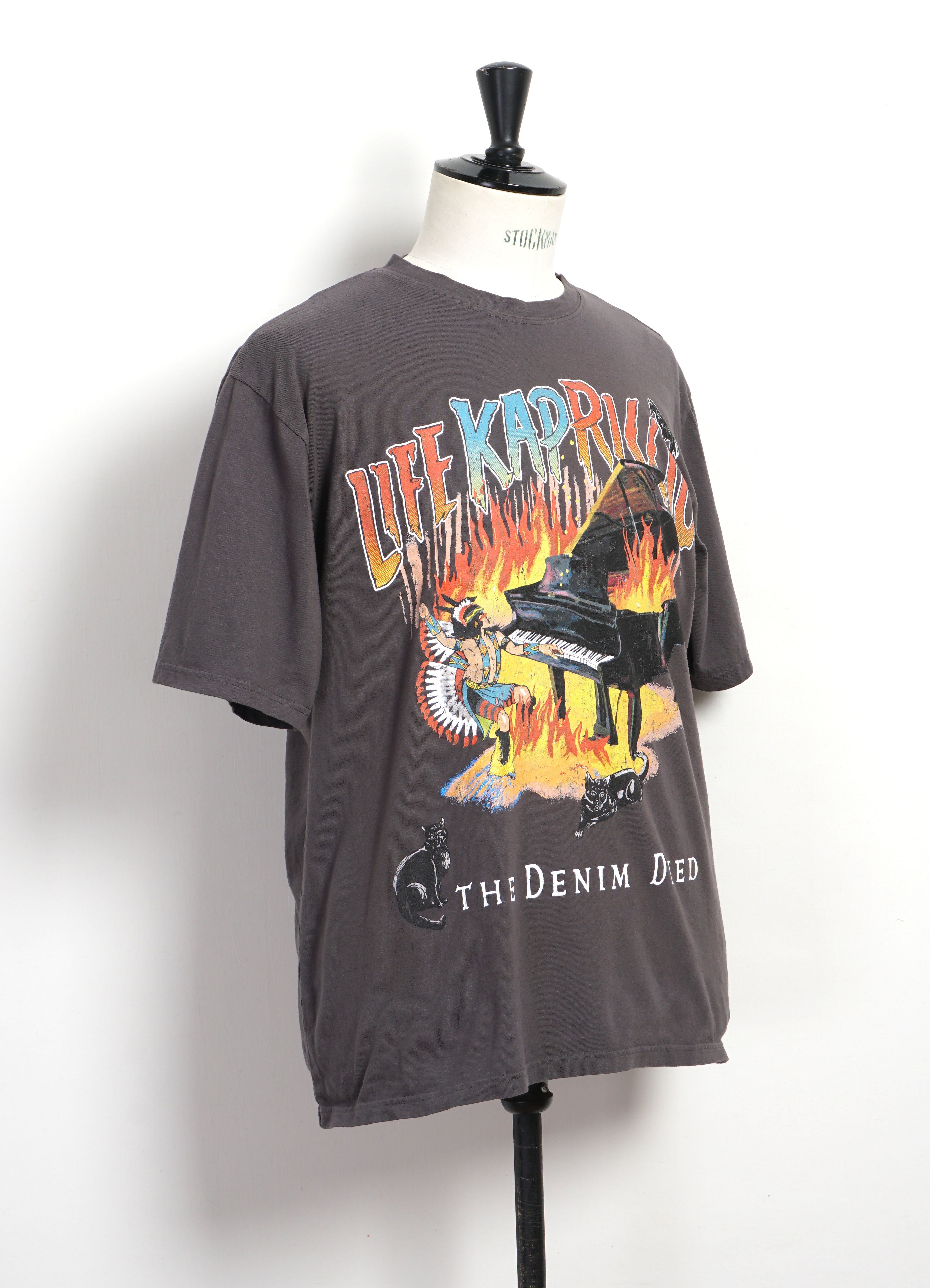 BURNING PIANO | Crew T-shirt | Black