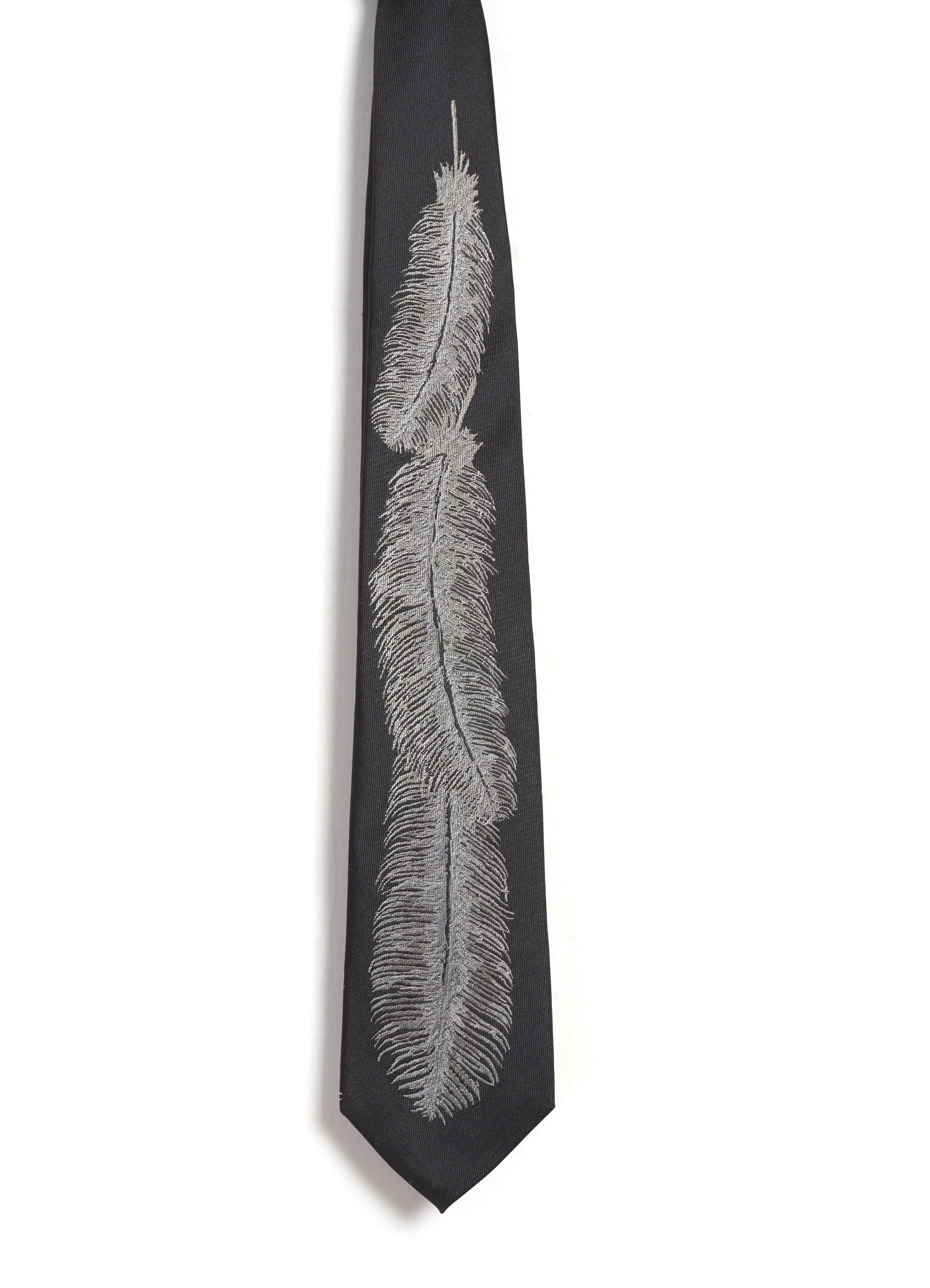FEATHER | Silk Twill Tie | Black