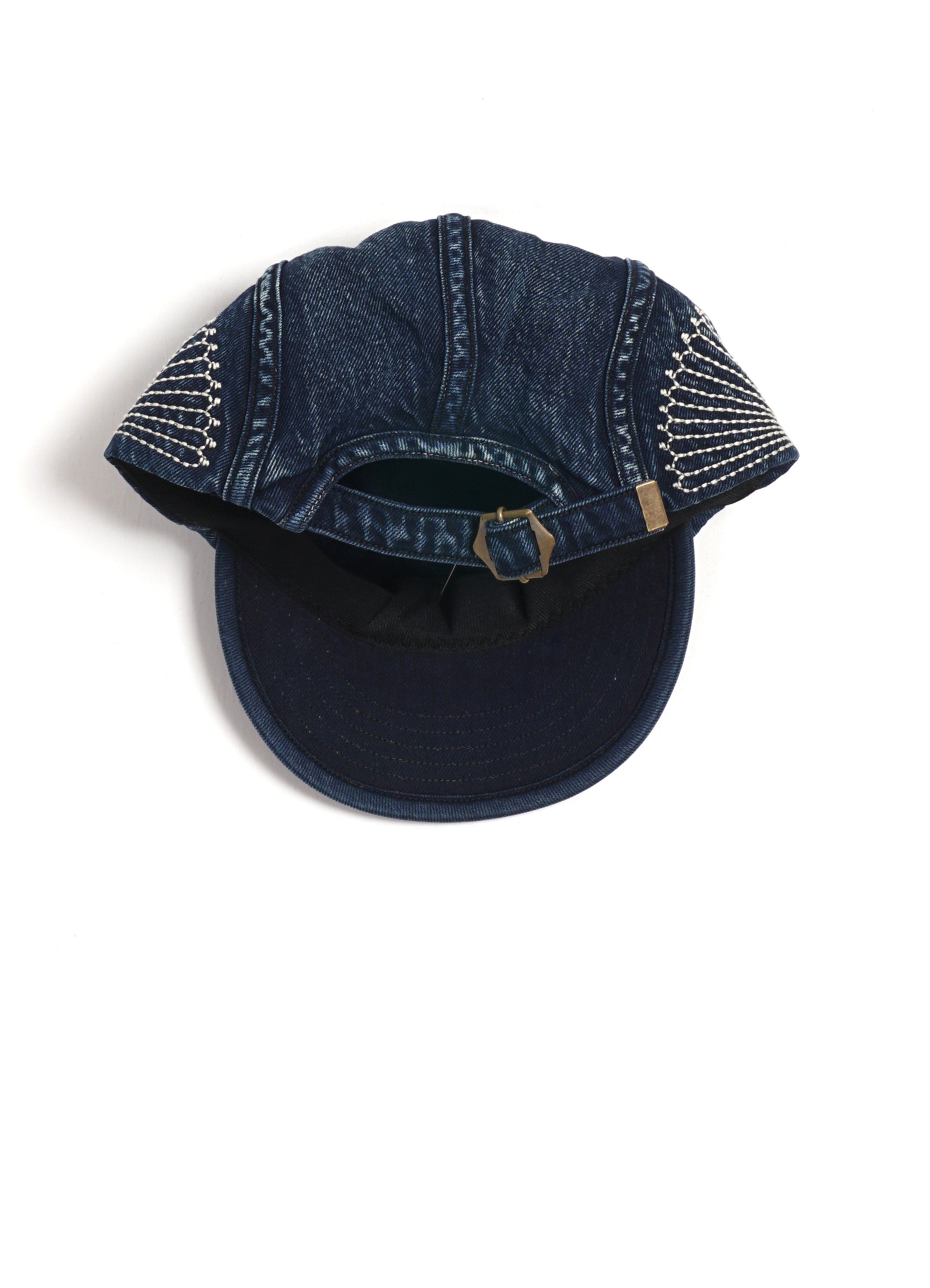 FUROSHIKI | Embroidered 10oz Denim Camp Cap | Indigo