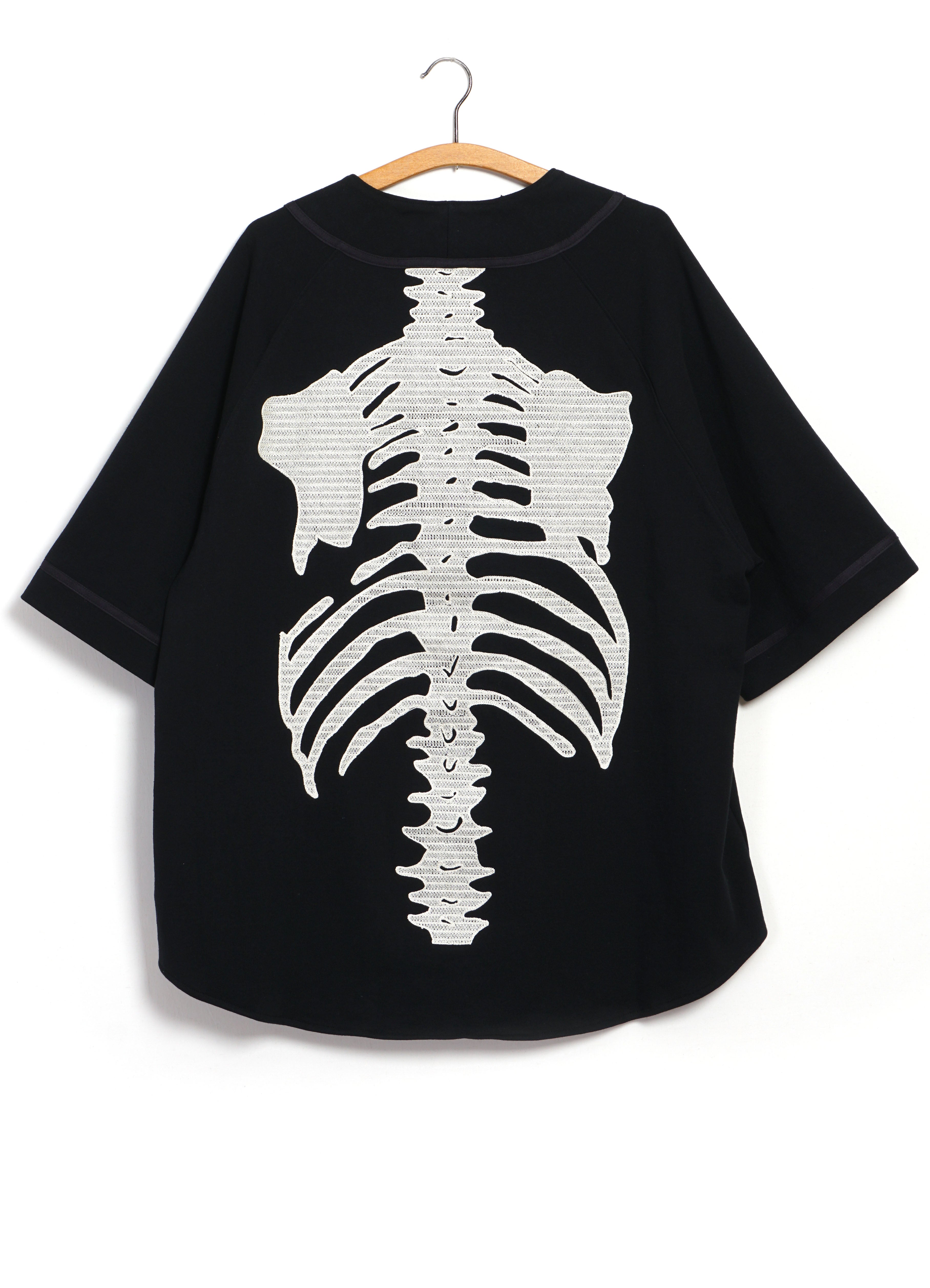 BONE | 16/- Densed Jersey Baseball Shirt | Black