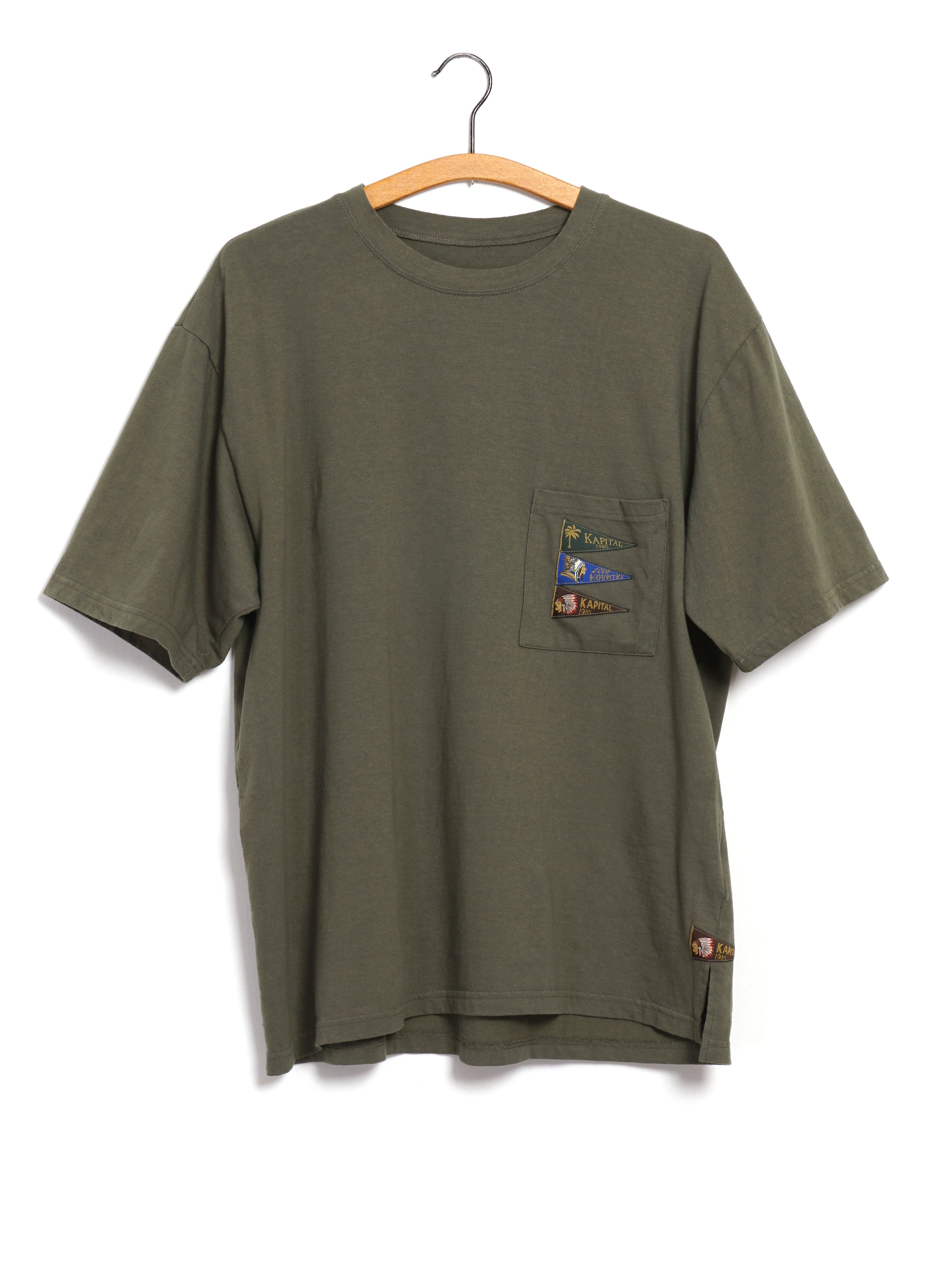 4 FLAGS | 20/- Jersey Pennant T | Khaki