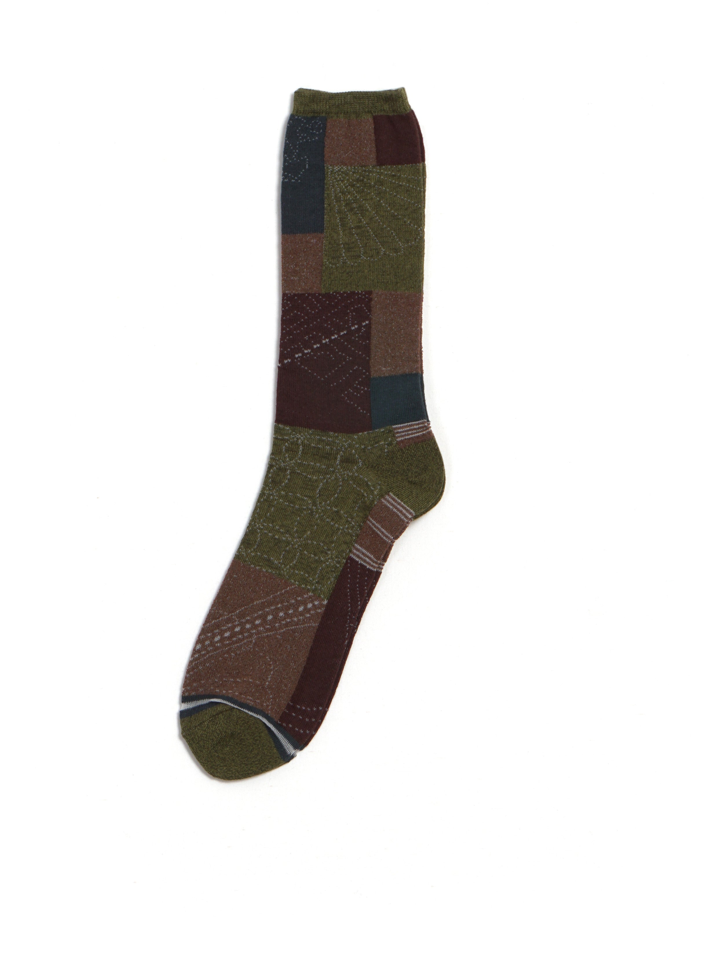 FUROSHIKI | 144 Yarns Patchwork Socks | Green