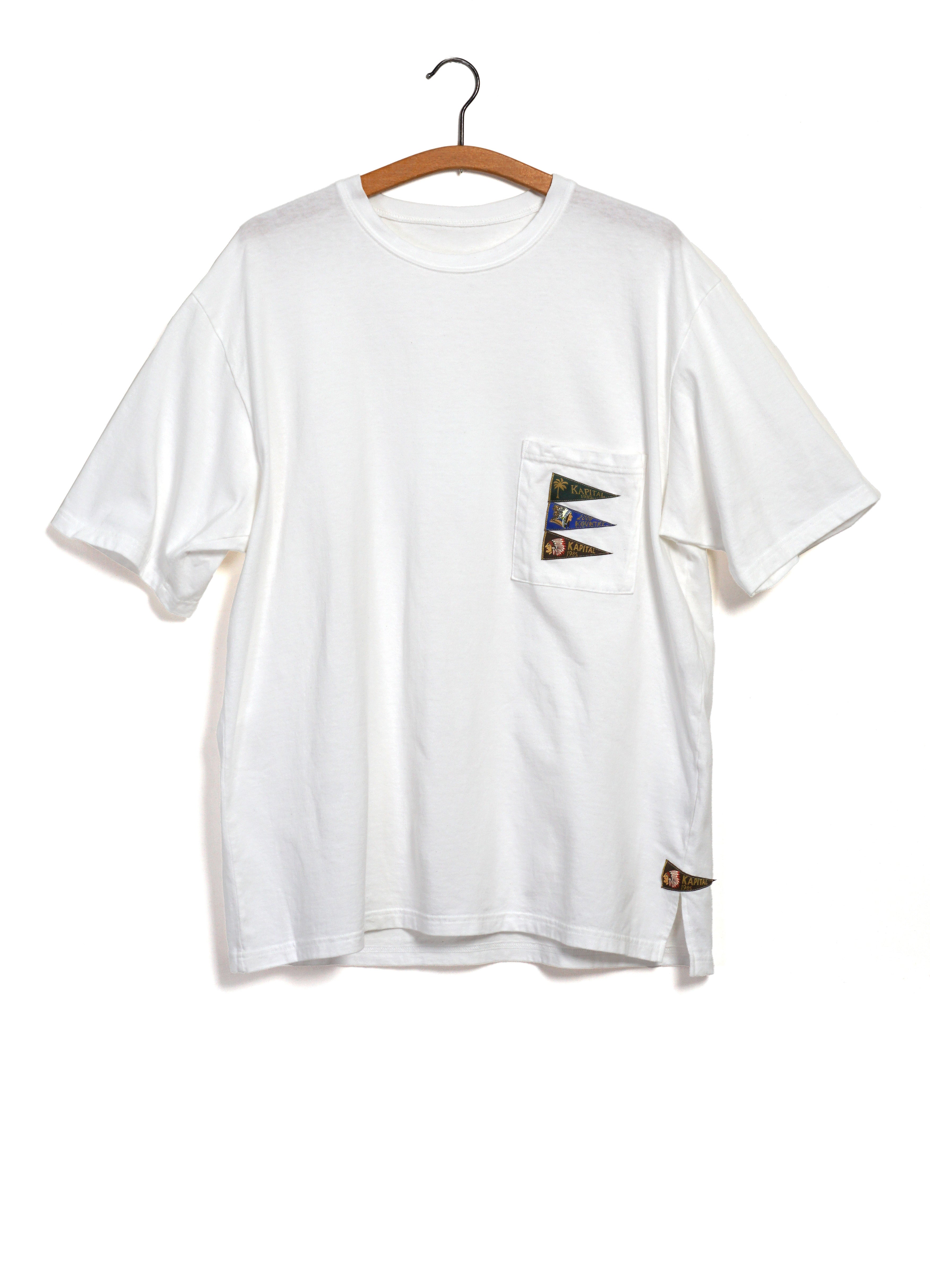4 FLAGS | 20/- Jersey Pennant T | White