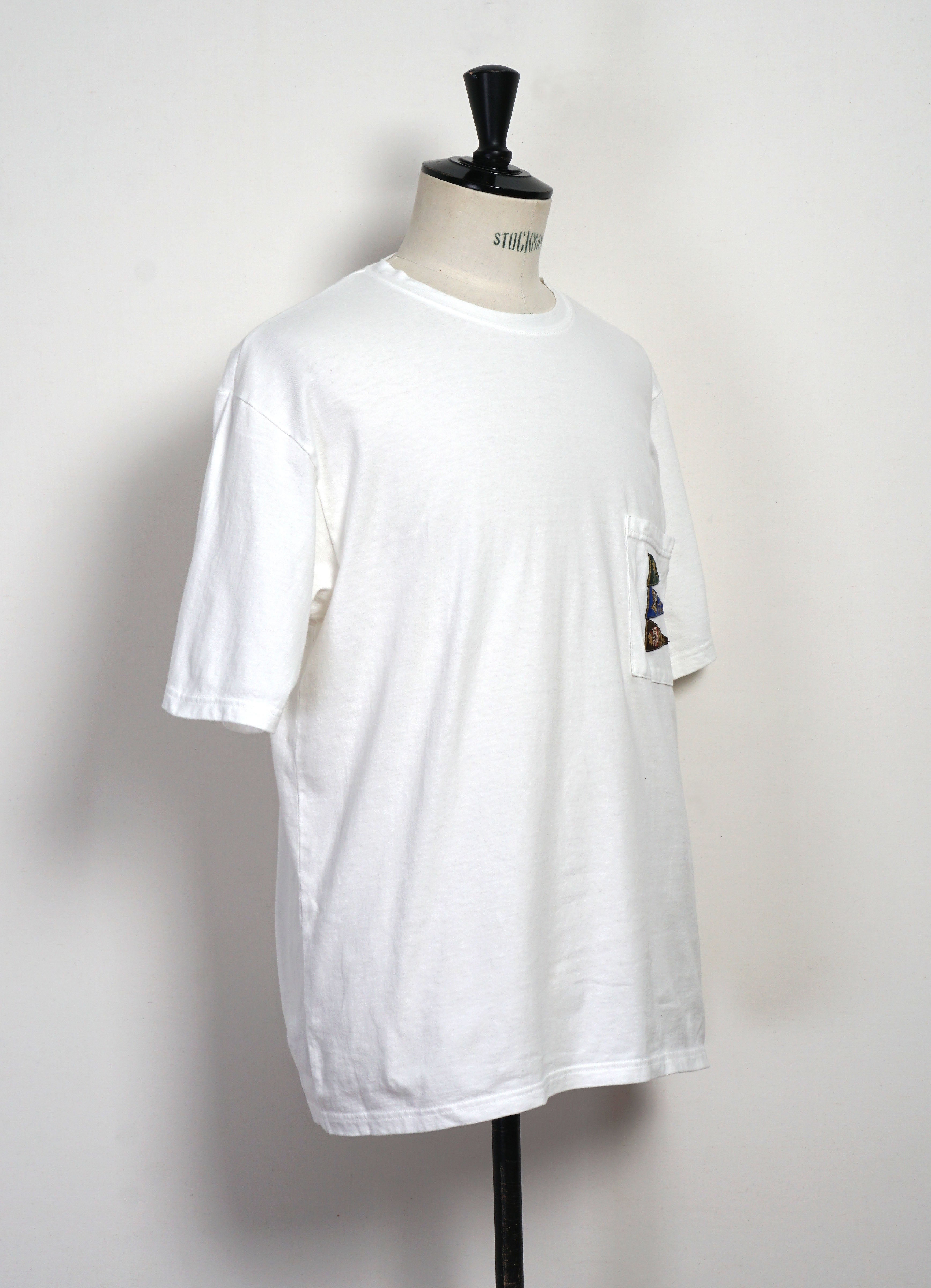 4 FLAGS | 20/- Jersey Pennant T | White