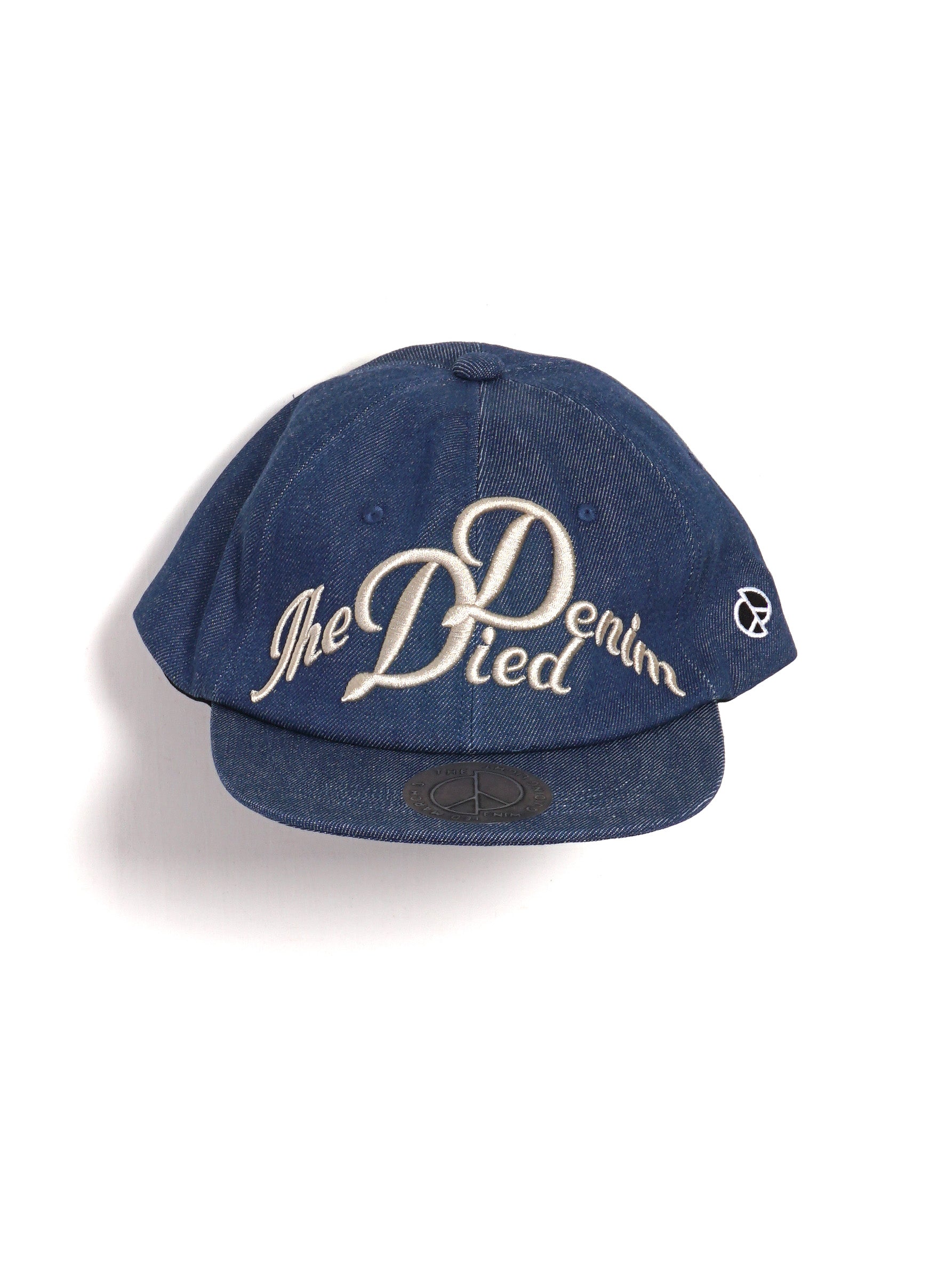 THE DENIM DIED | Embroidered 11.5oz Denim Baseball Cap | Indigo