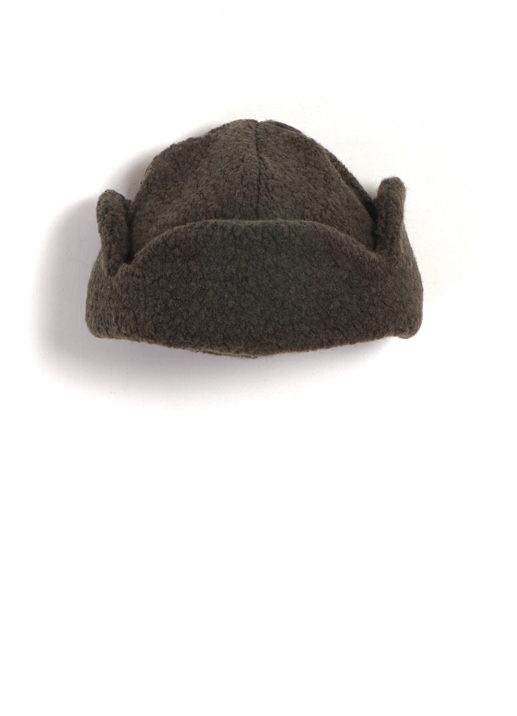 Recycled Wool Flight Cap With Earflaps | Olive