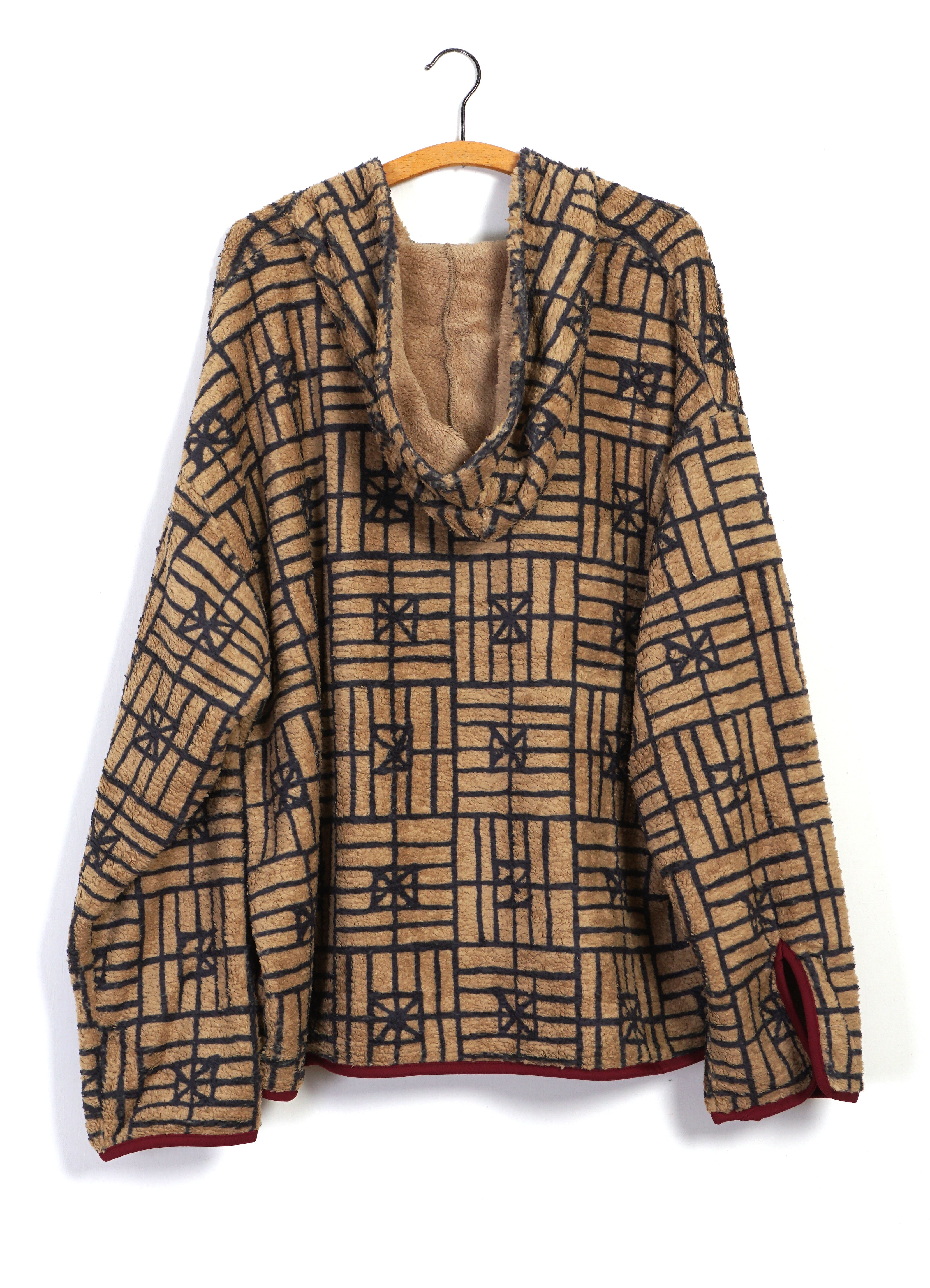 FOLK DOMINO | Baja Fleece Parka | Beige